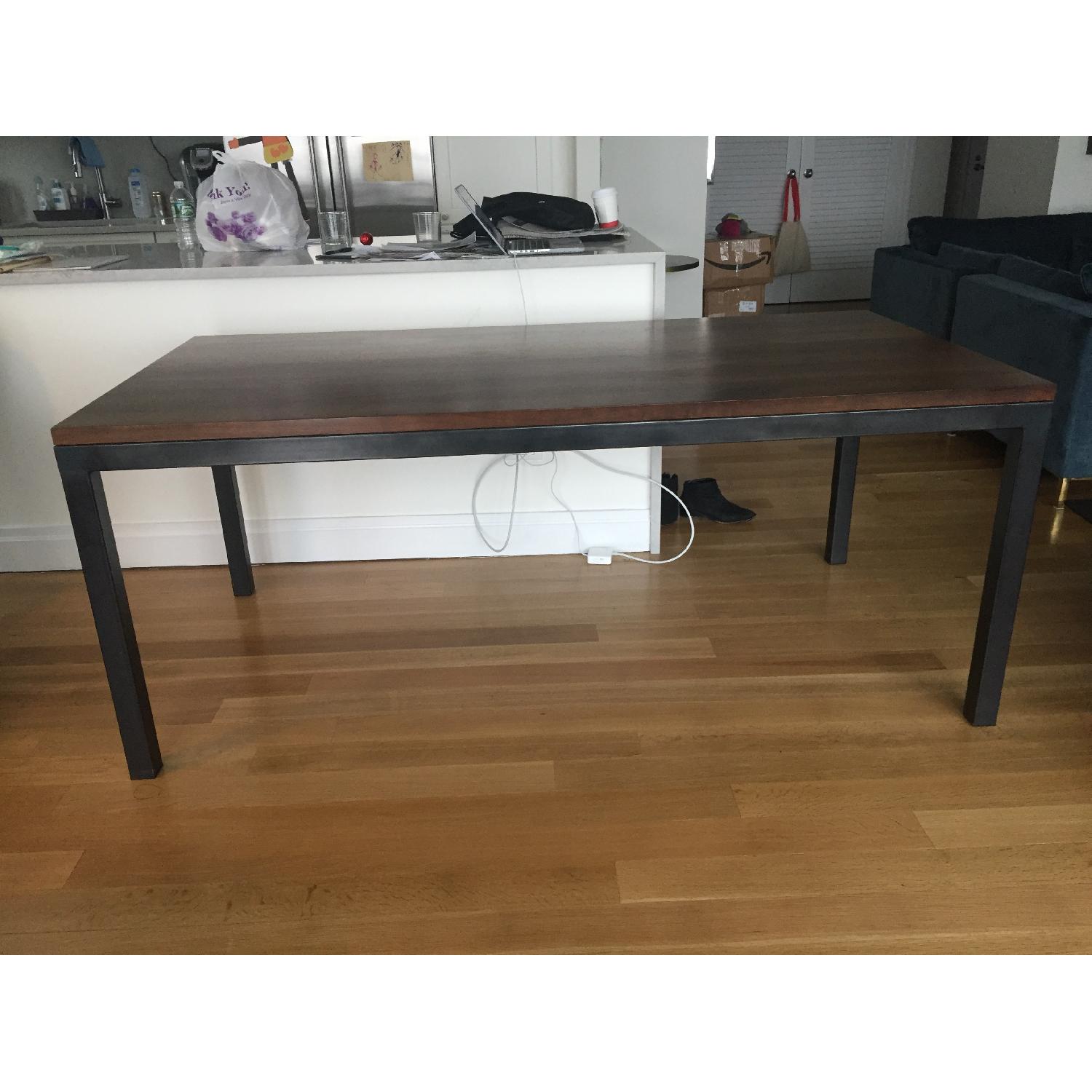 Room & Board Parsons Dining Table w/ Walnut Top - image-1