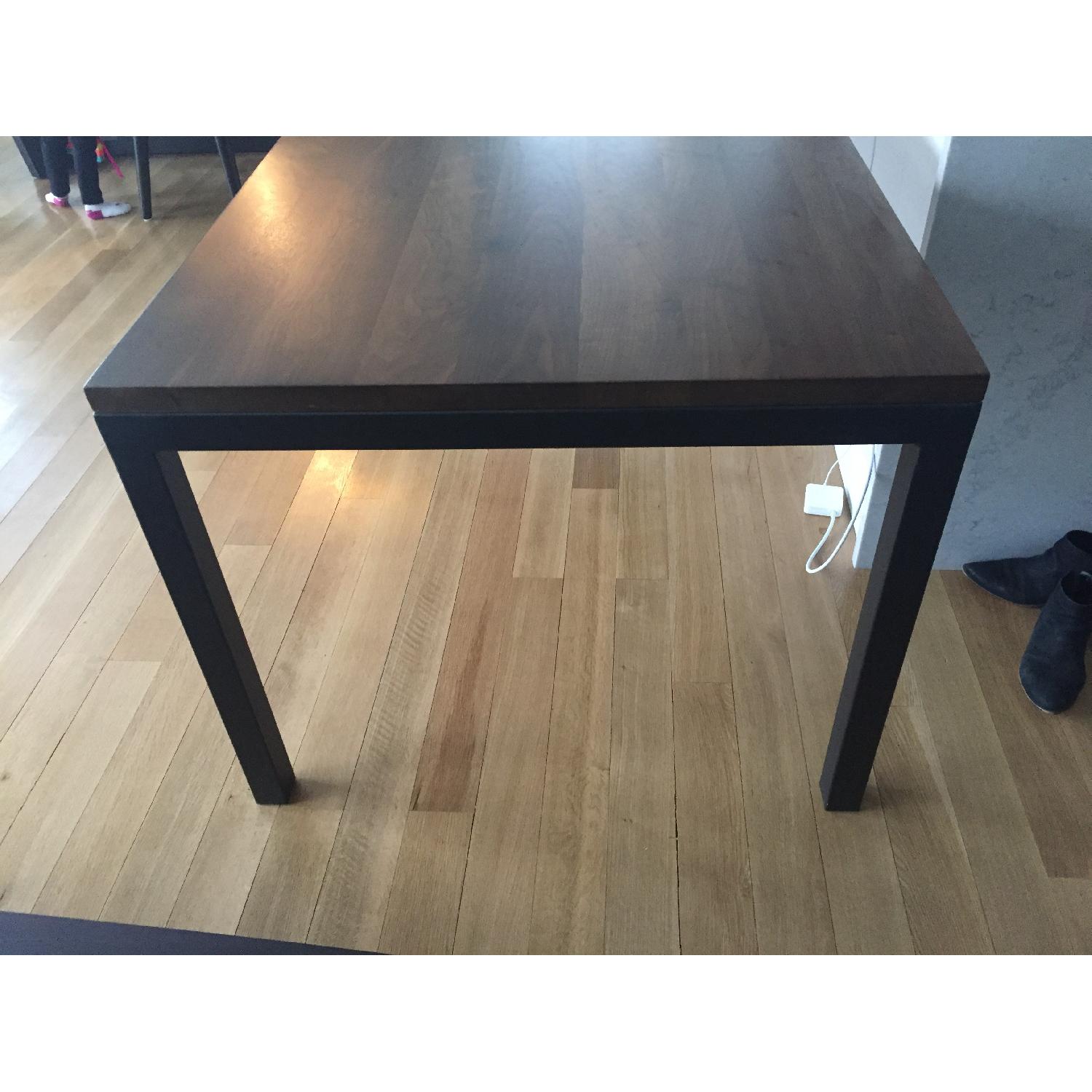 Room & Board Parsons Dining Table w/ Walnut Top - image-2