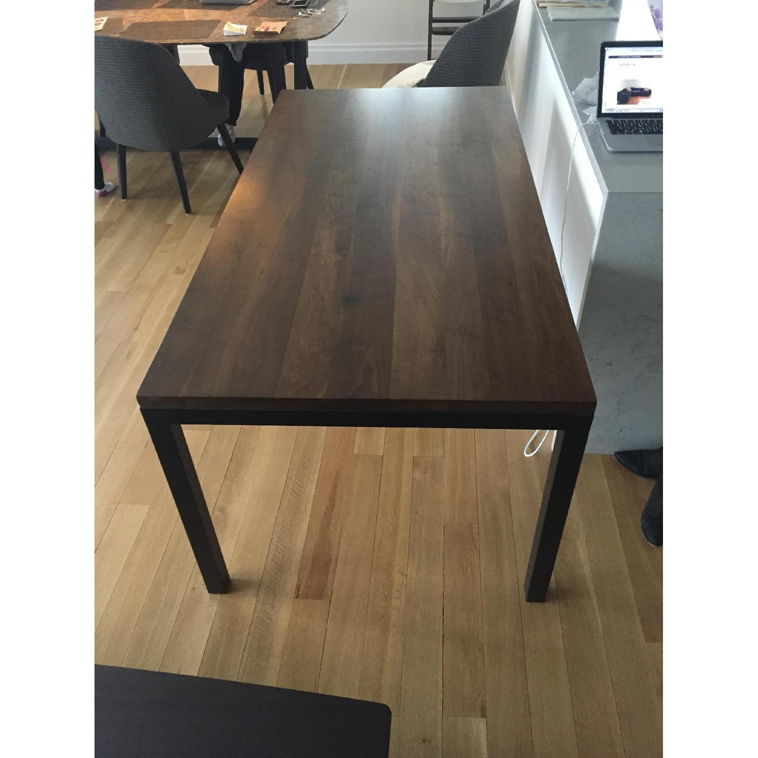 Room & Board Parsons Dining Table w/ Walnut Top - image-3
