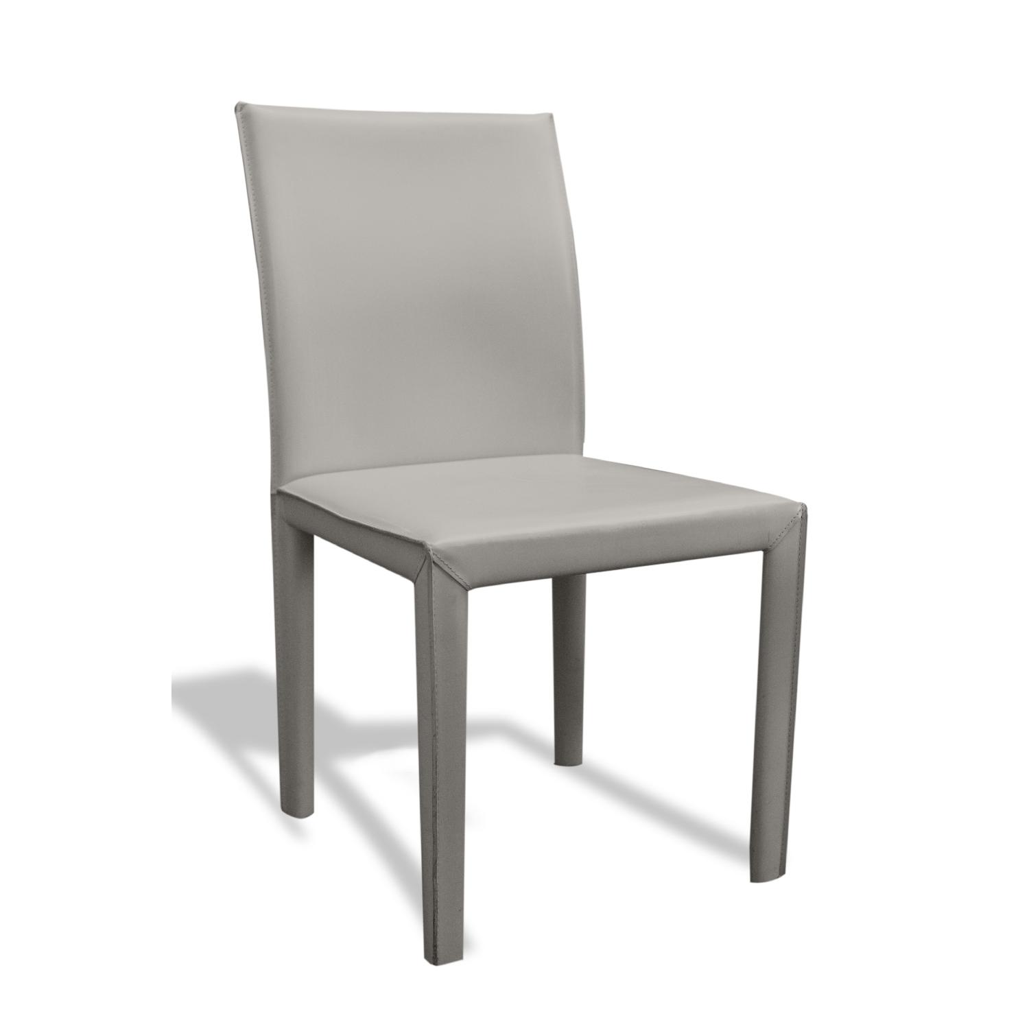 Crate and Barrel Folio Top-Grain Leather Dining Chair - image-1