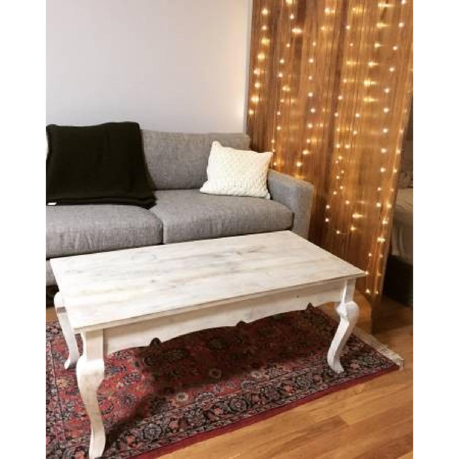Urban Outfitters White Coffee Table - image-2