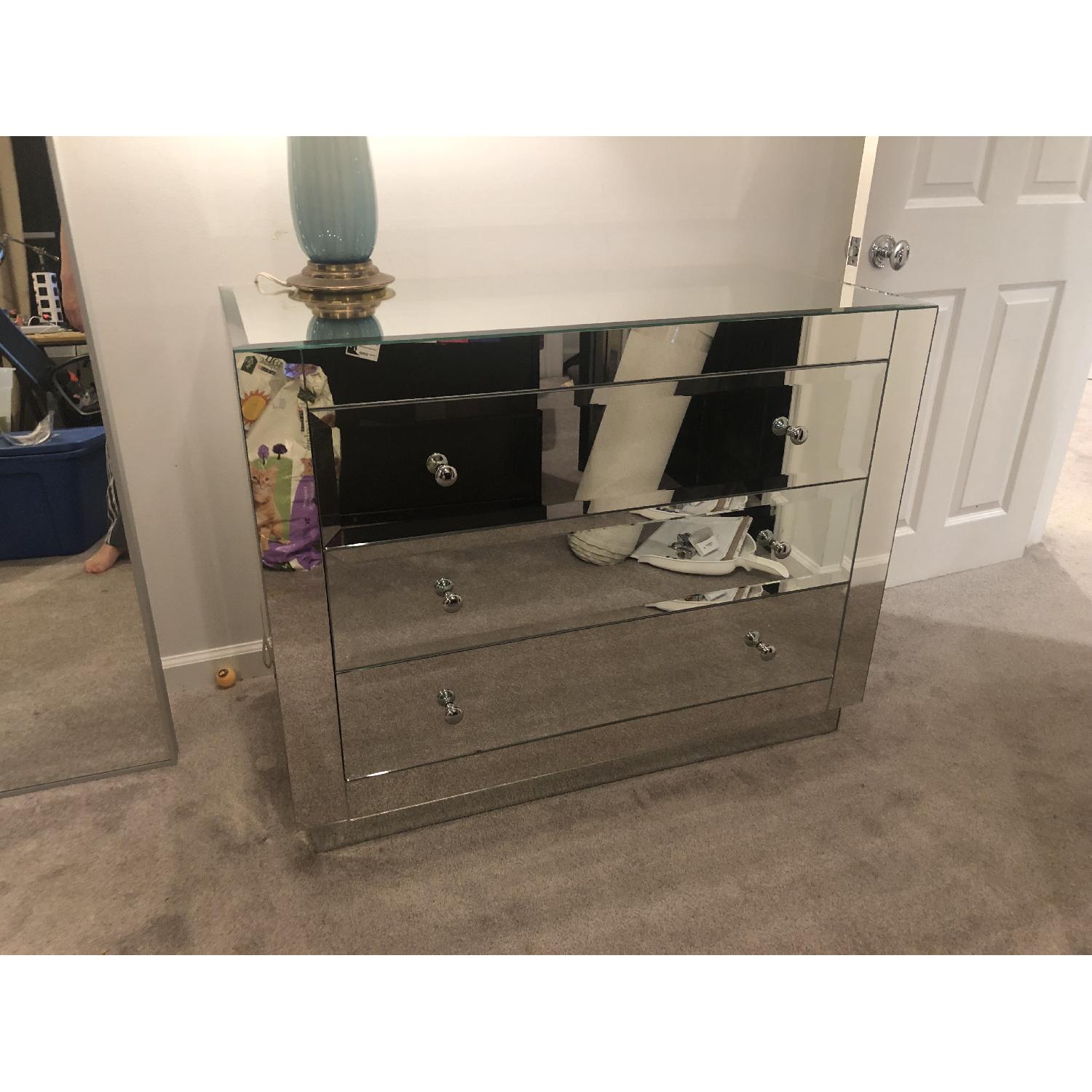 Horchow Ryan Mirrored Chest/Dresser - image-2