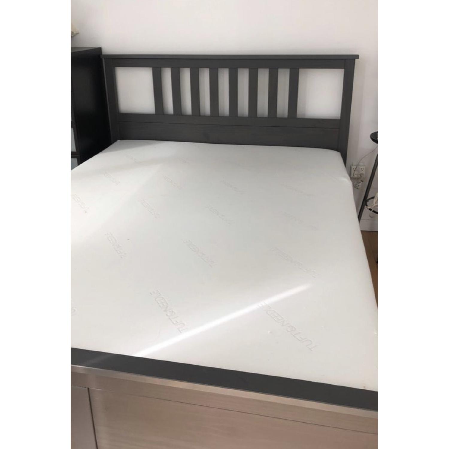 Ikea Hemnes Grey Queen Size Bed Frame AptDeco