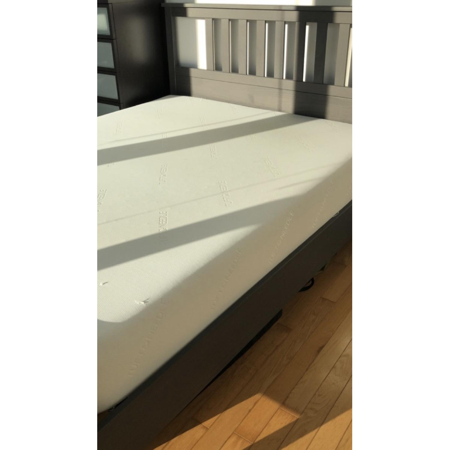 Ikea Hemnes Grey Queen Size Bed Frame AptDeco