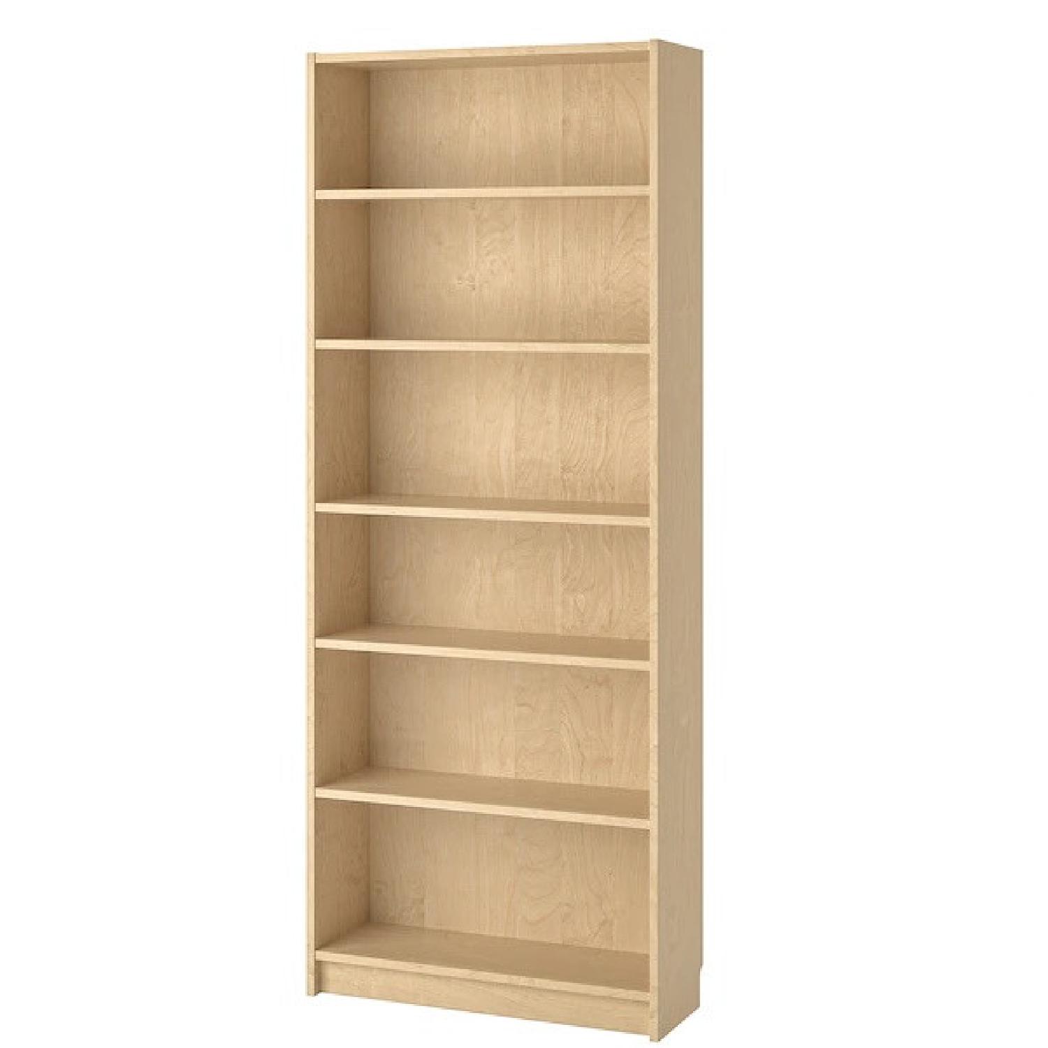Ikea Billy Birch Veneer Bookcases - image-7
