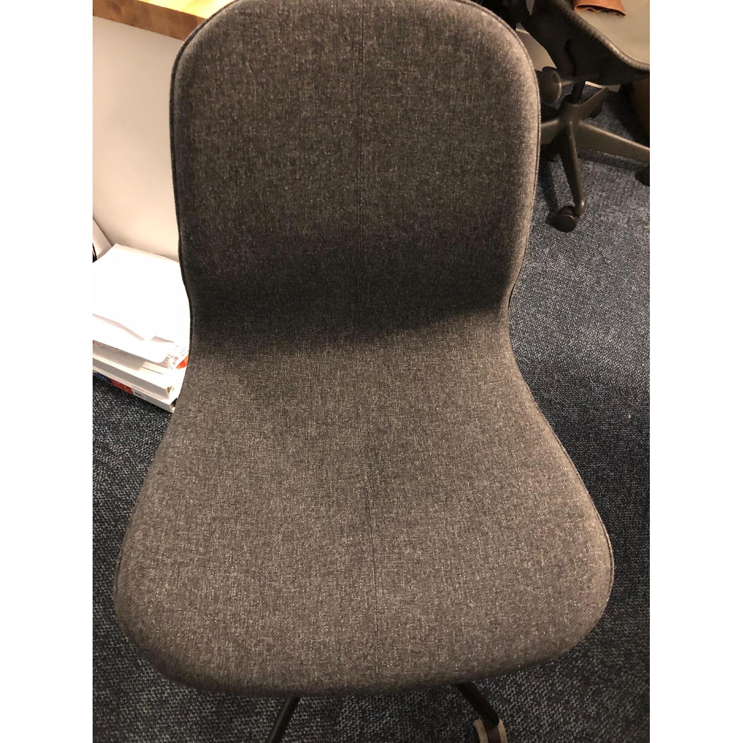 Ikea Gunnared Dark Gray Swivel Desk Chairs - image-2