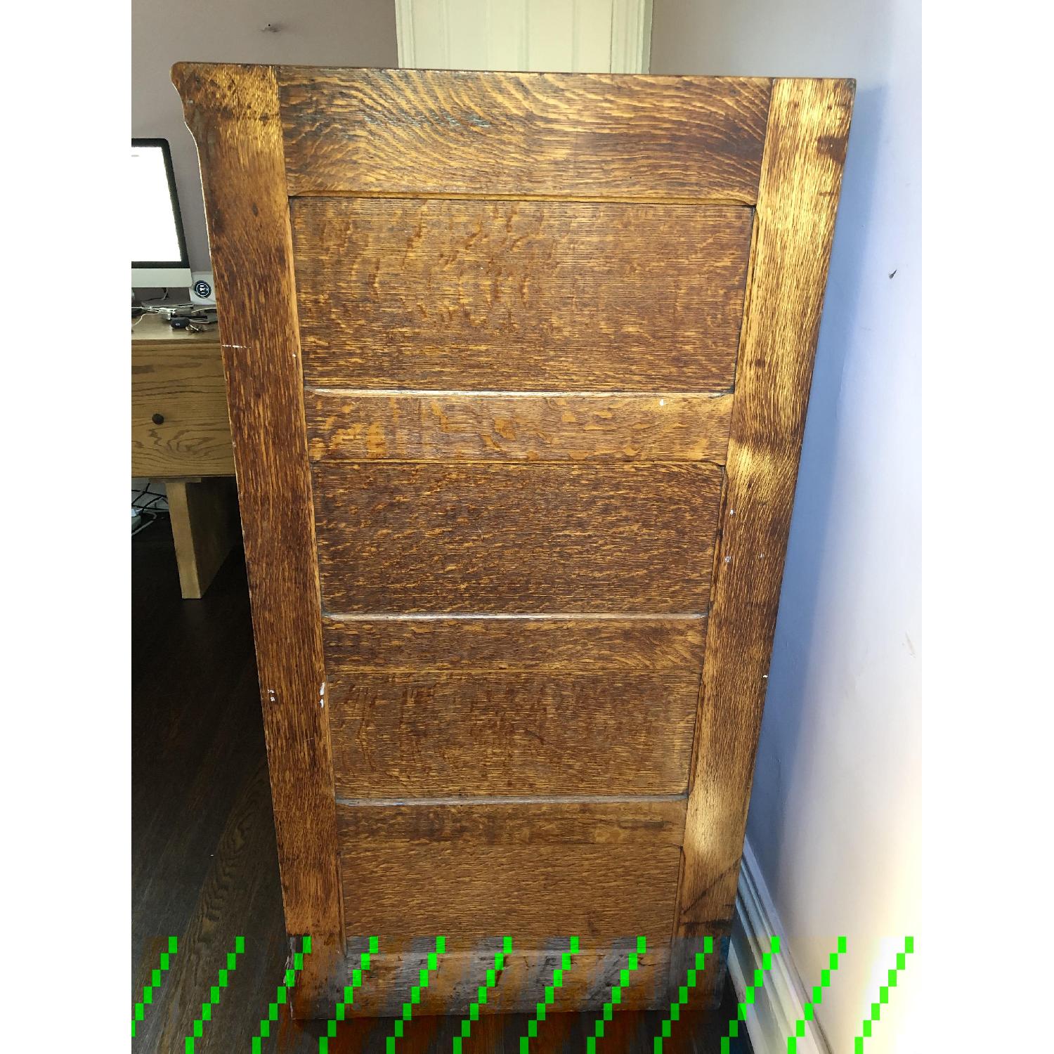 Antique Oak File Cabinet - image-2