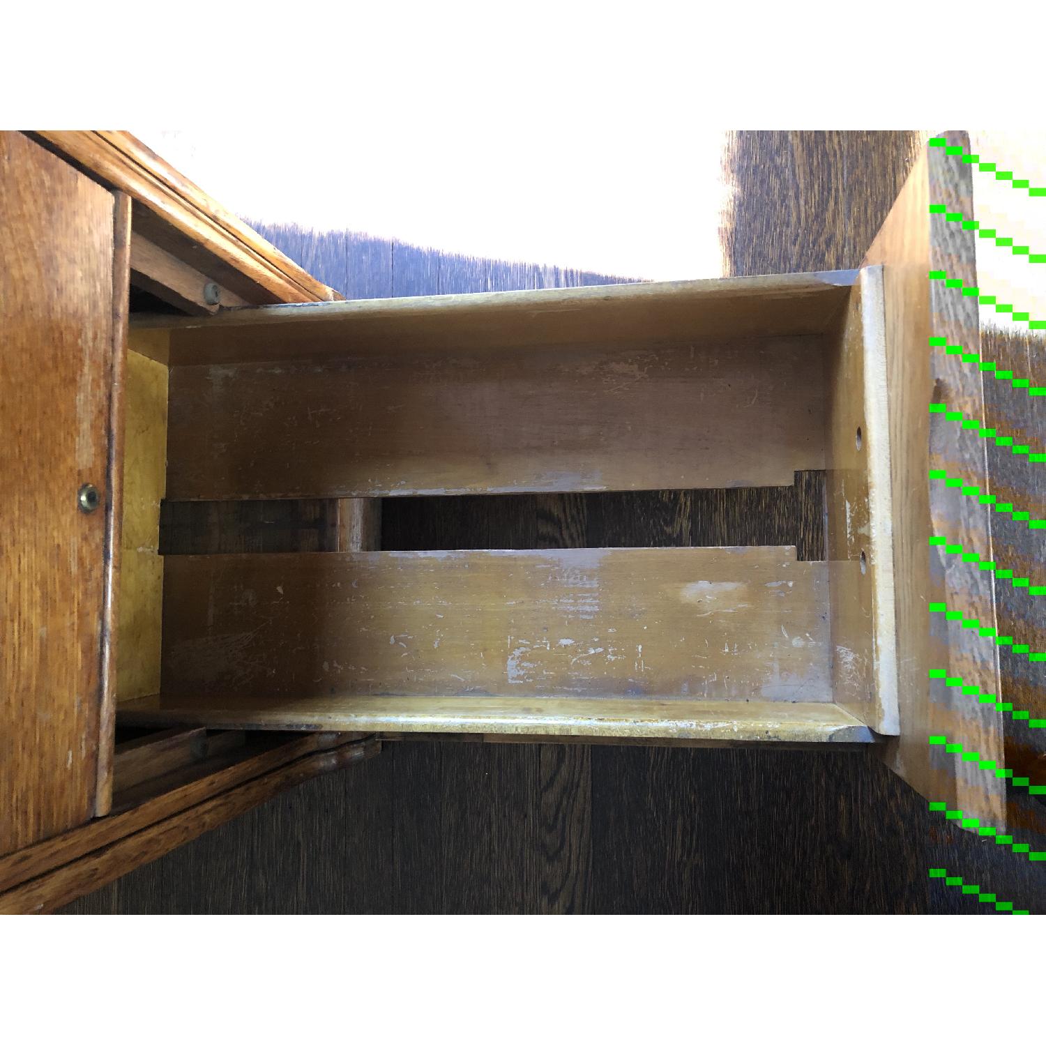 Antique Oak File Cabinet - image-4