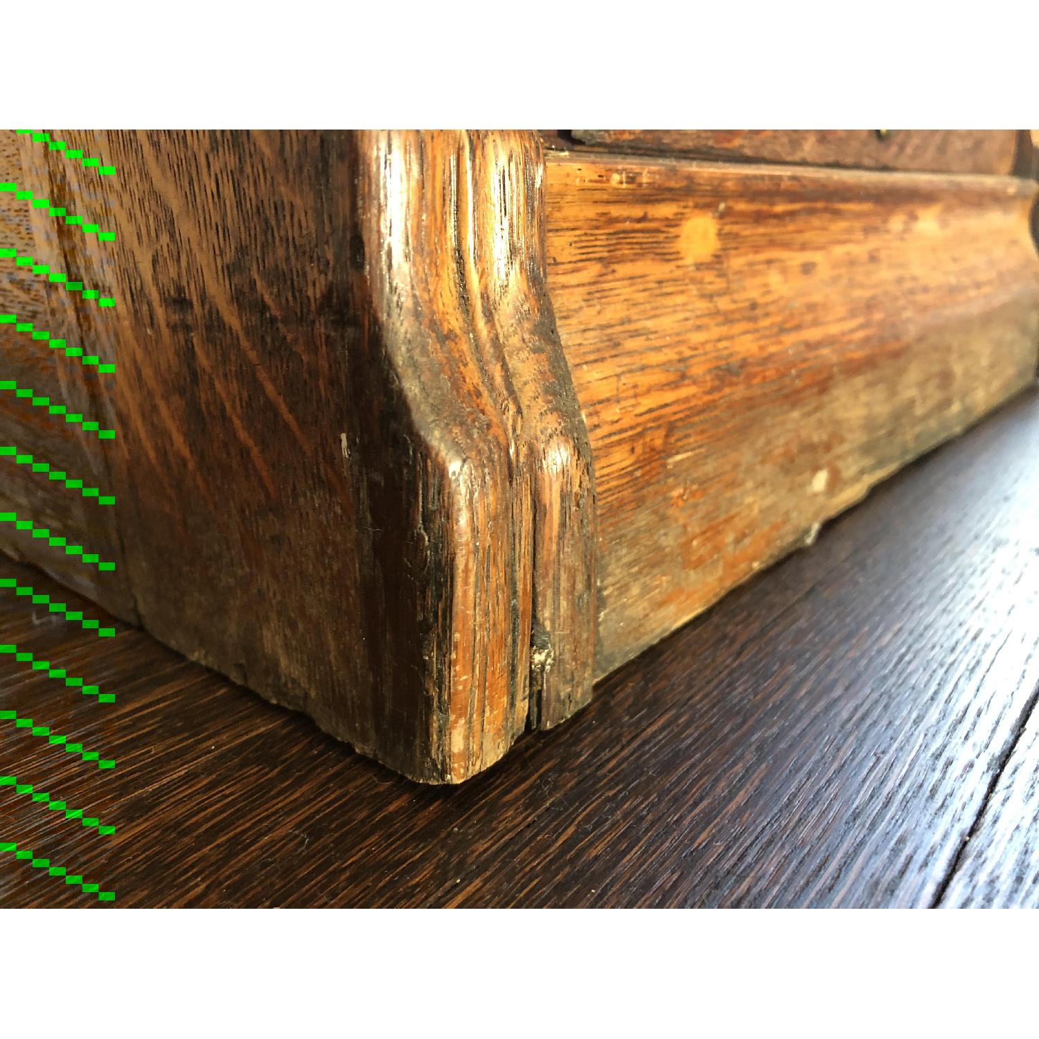 Antique Oak File Cabinet - image-6