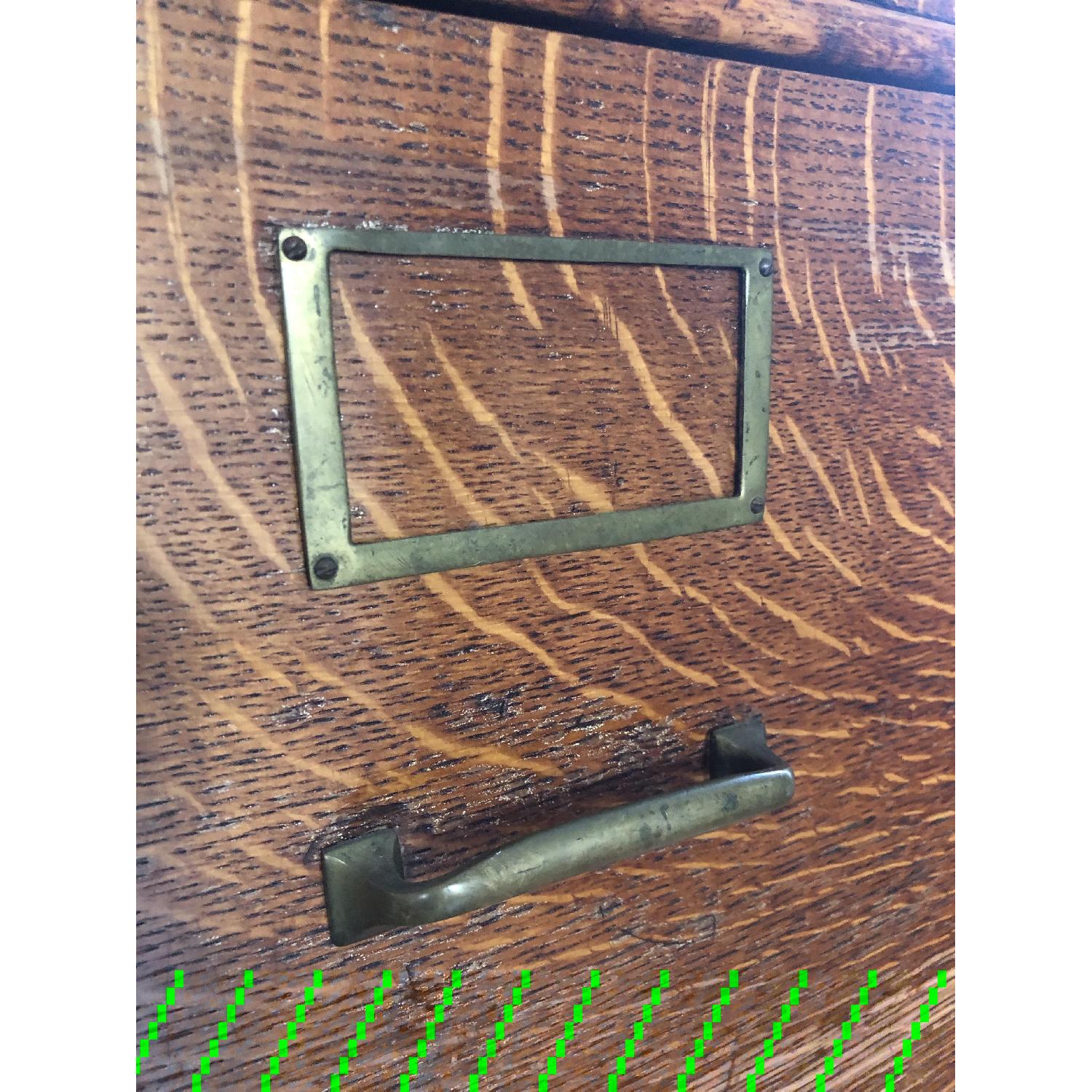 Antique Oak File Cabinet - image-7
