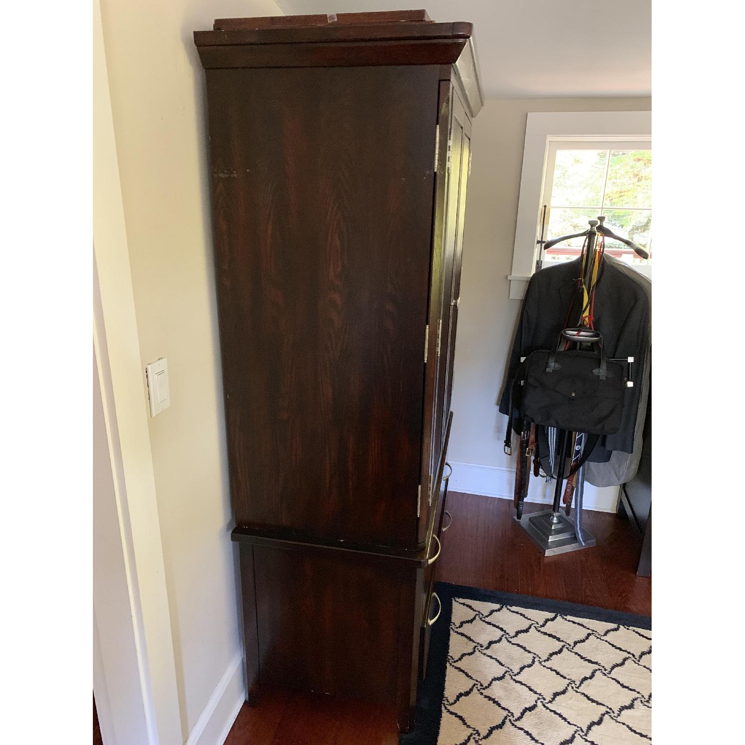 Raymour & Flanigan Wood Armoire AptDeco