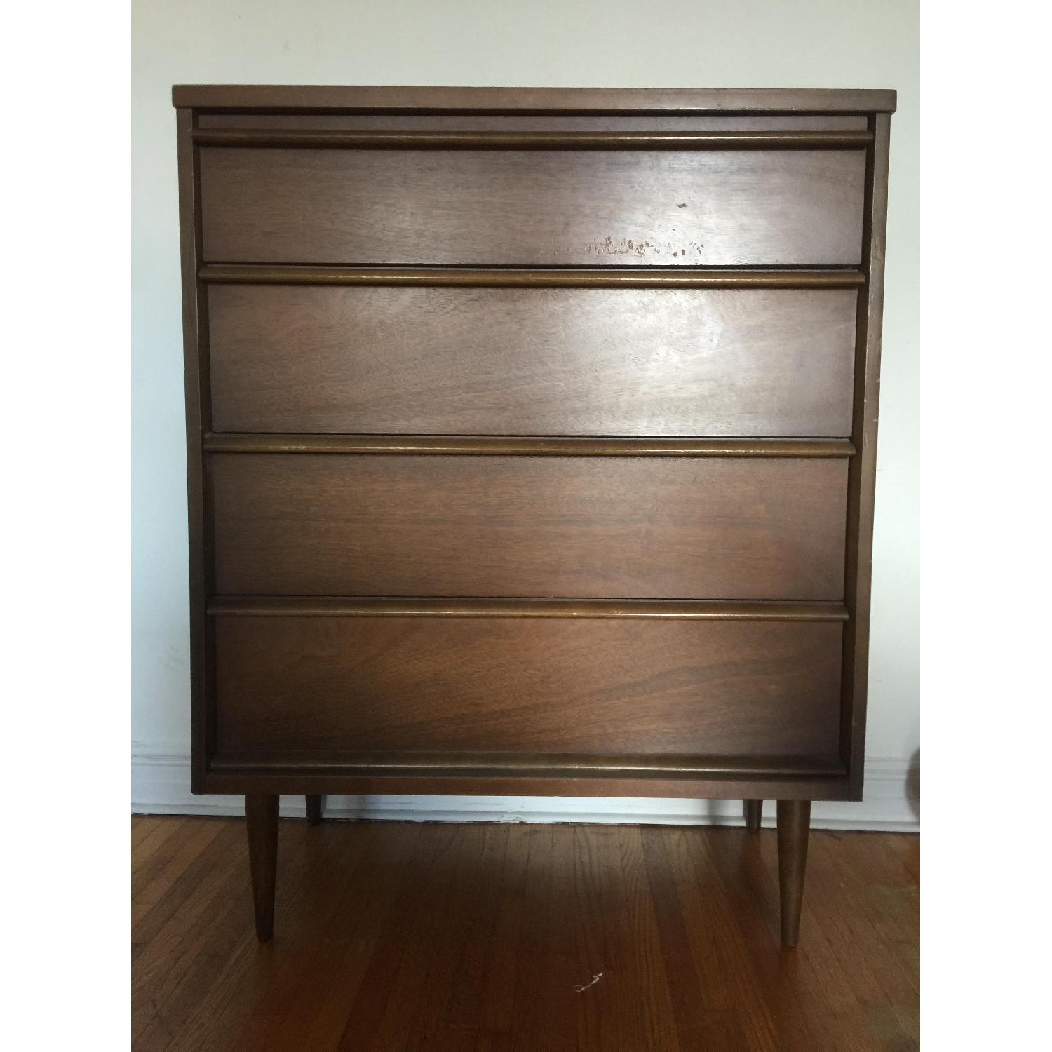 Bassett Furniture Mid Century Modern 4 Drawer Dresser - image-2