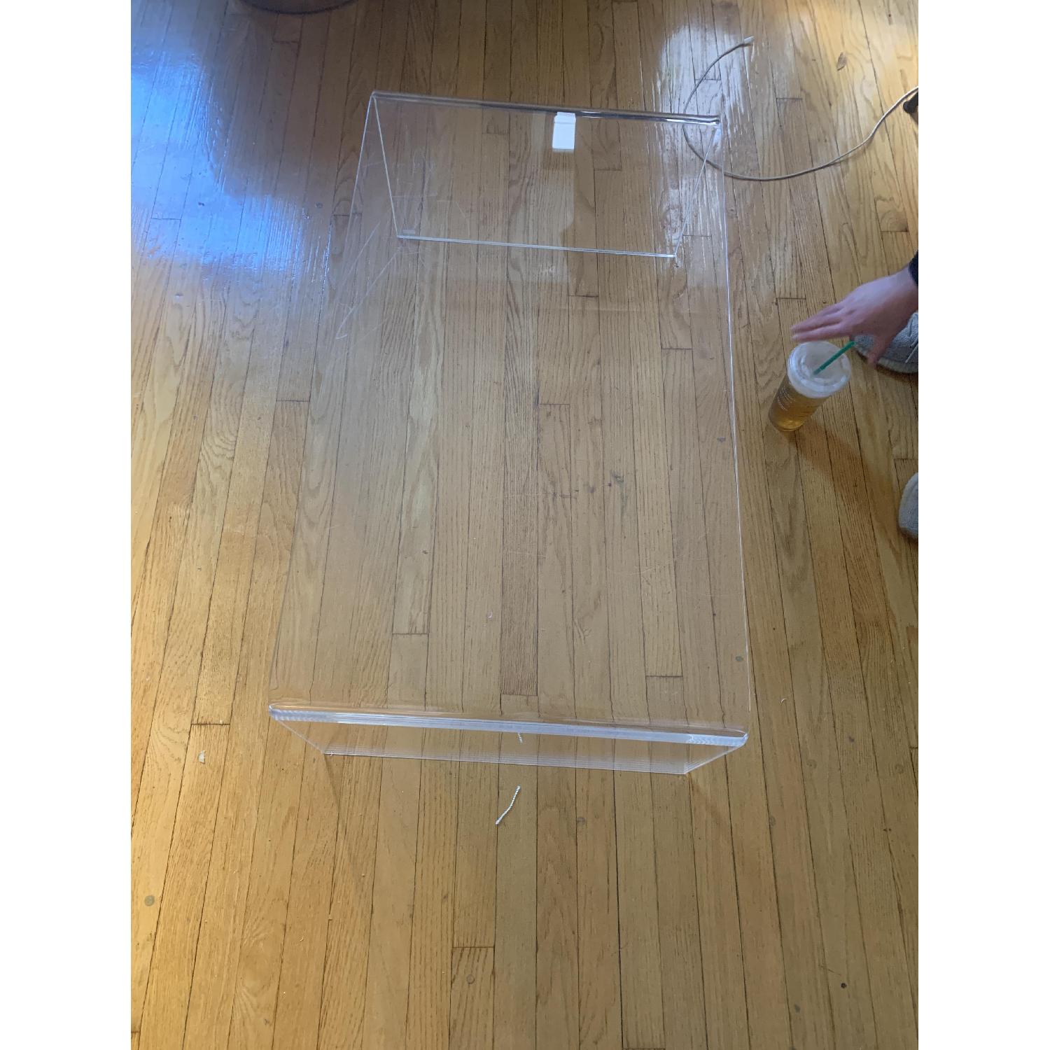 CB2 Peekaboo Acrylic Coffee Table - image-2