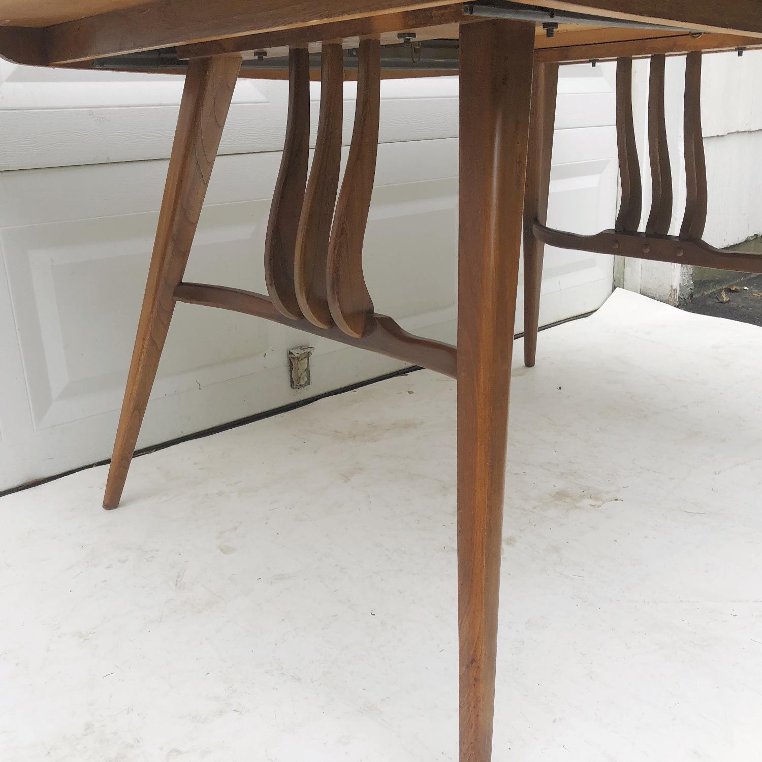 Mid-Century Modern Dining Table w/ 6 Dining Chairs - image-4