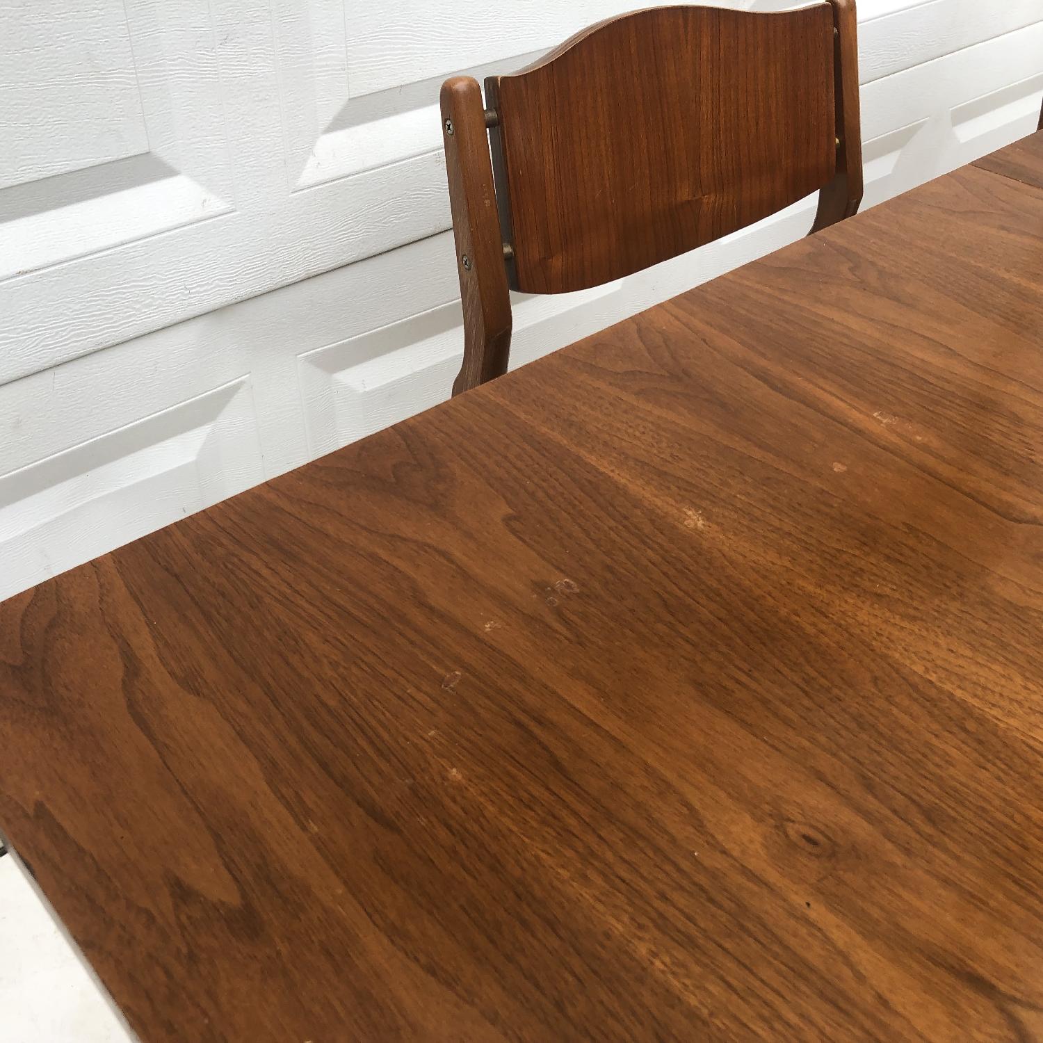 Mid-Century Modern Dining Table w/ 6 Dining Chairs - image-42