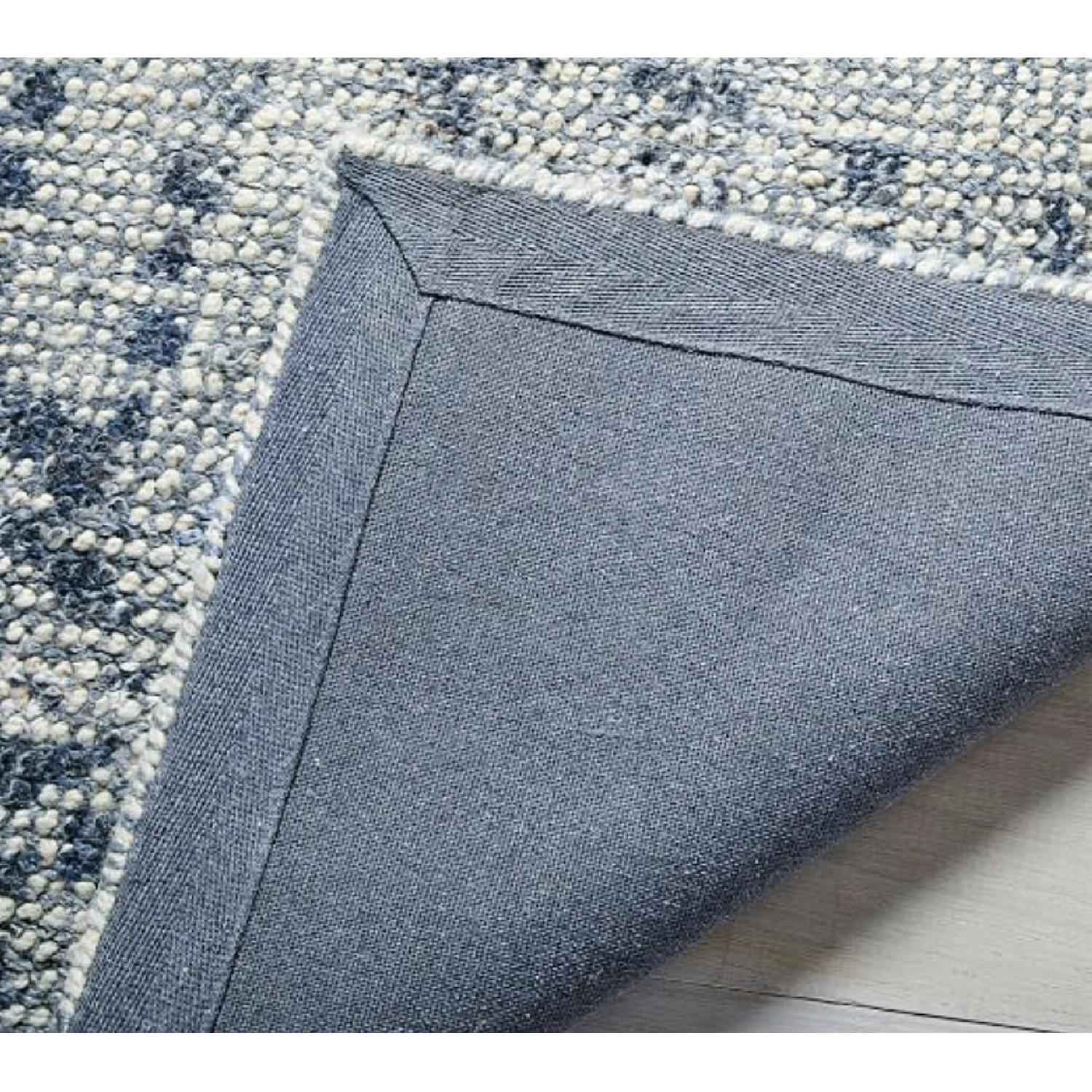 West Elm Distressed Foliage Moonstone Wool Rug - image-4