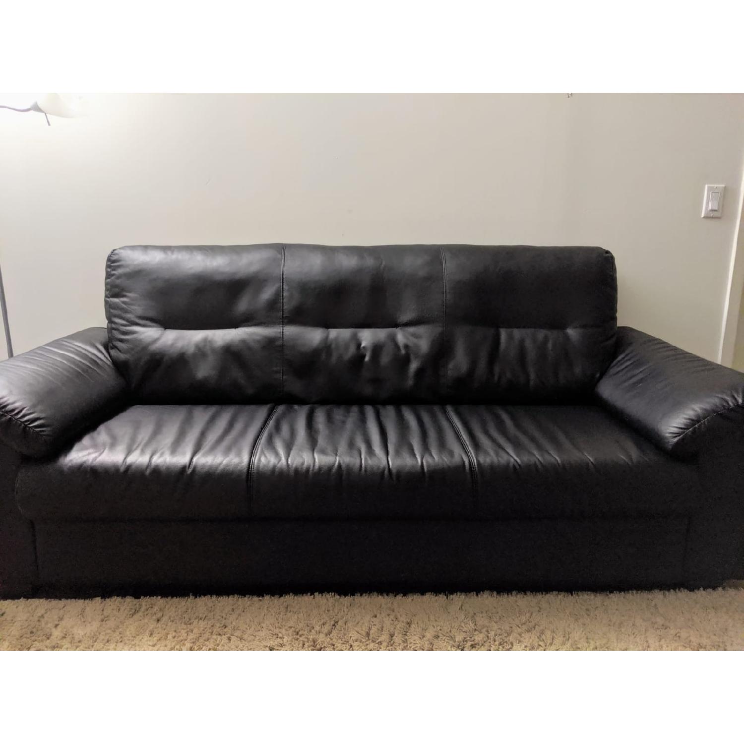 Ikea Knislinge Sofa in Idhult Black - image-1