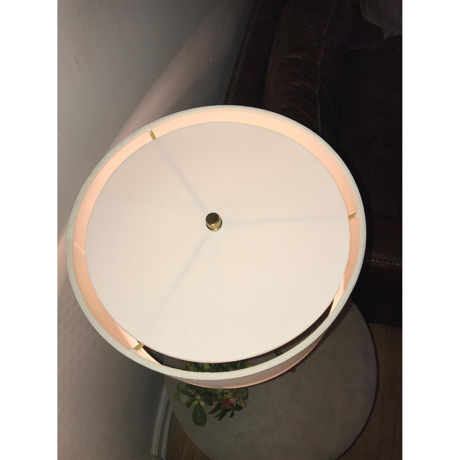 West Elm Mid-Century Tripod Table Lamp in Antique Brass - image-4