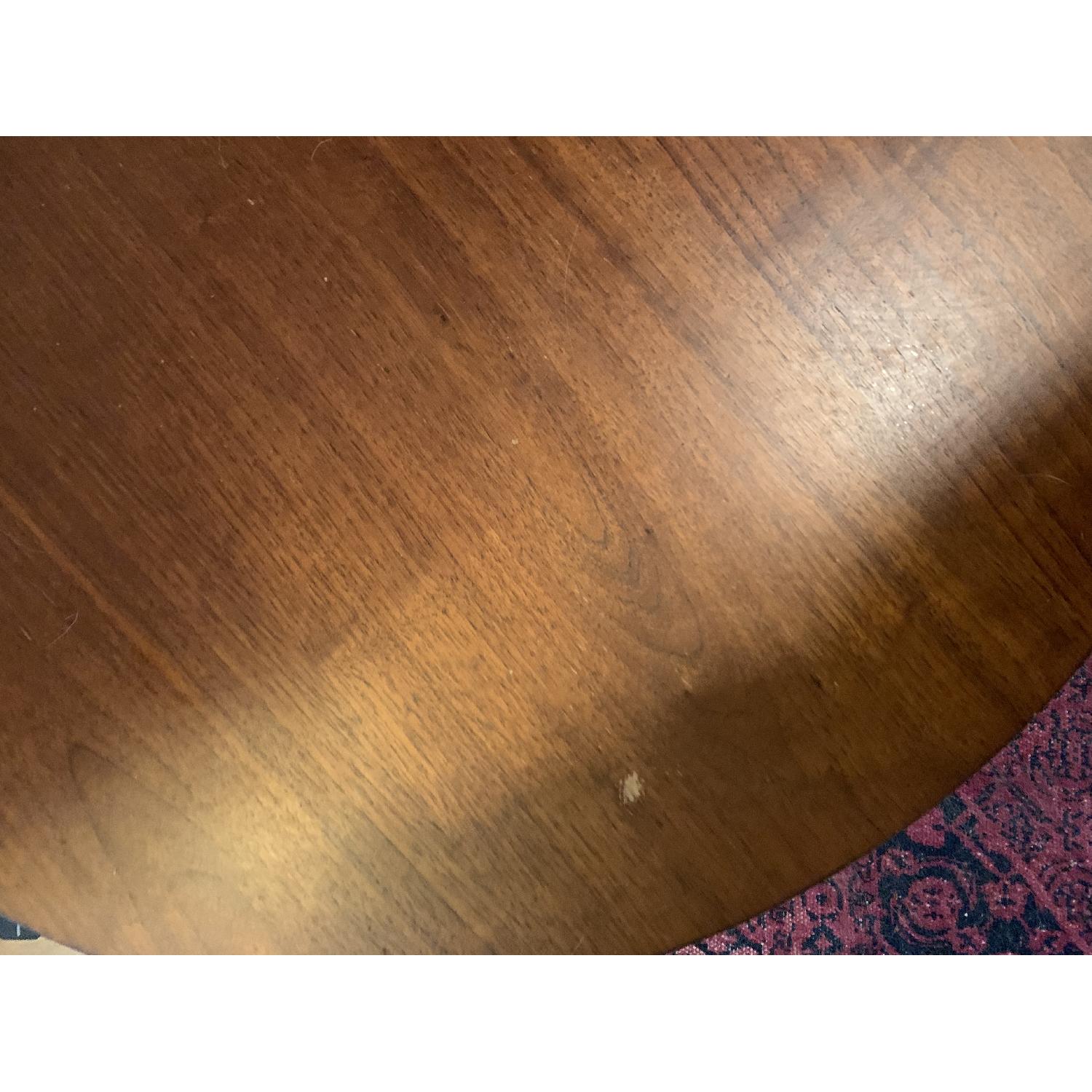 West Elm Reeve Mid-Century Round Walnut Coffee Table - image-1