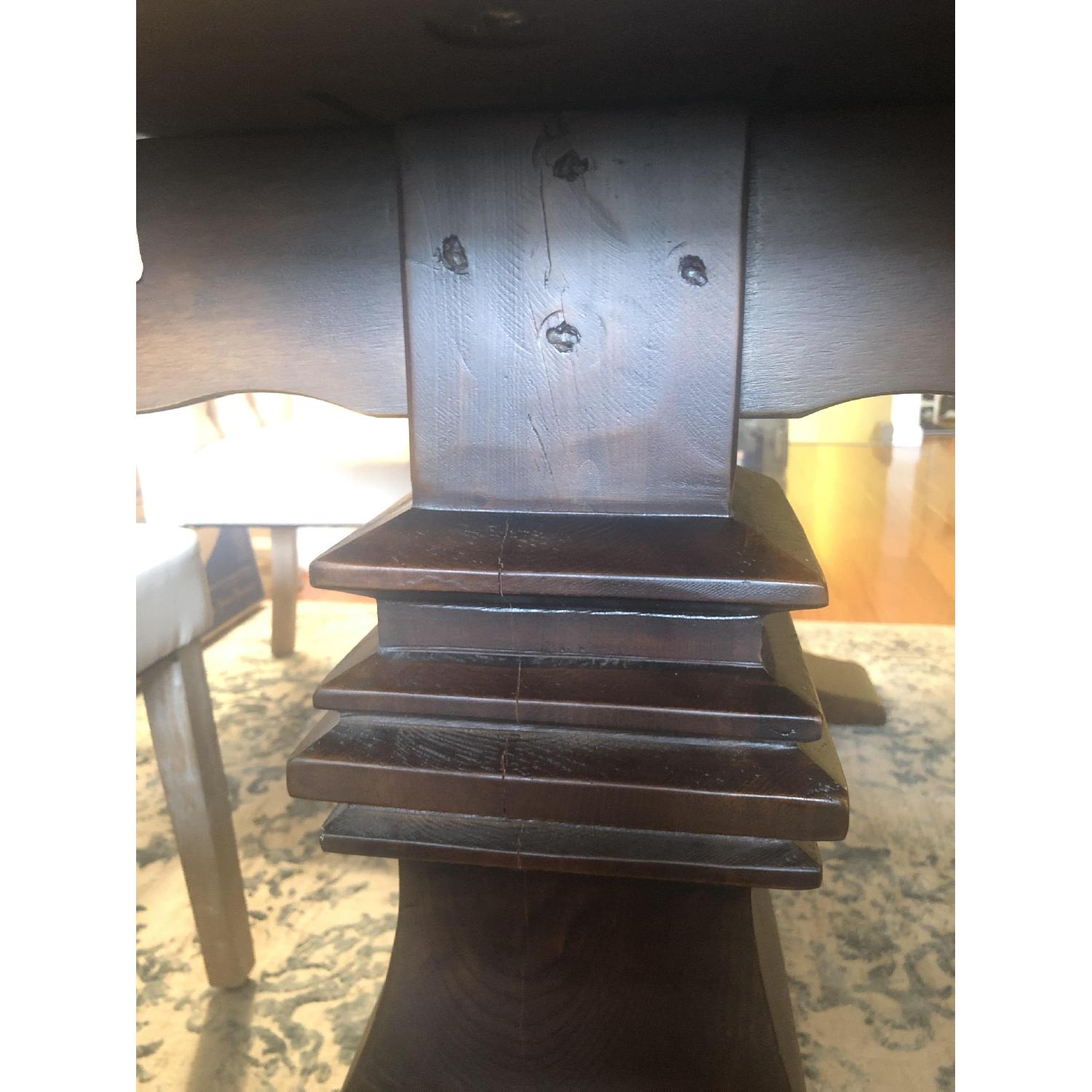 Restoration Hardware Salvaged Wood Trestle Extension Table - image-5