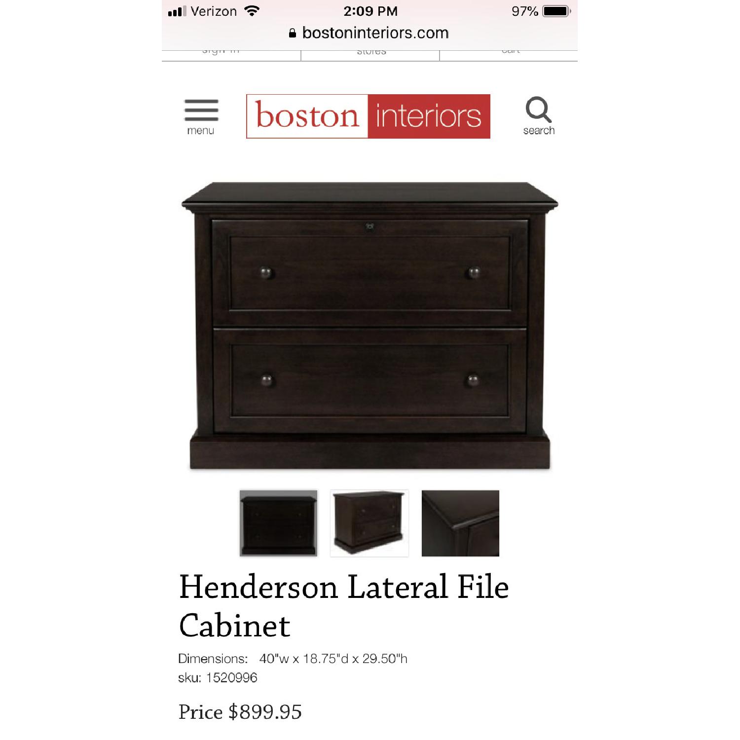 Boston Interiors Henderson Desk w/ Filing Cabinet & Chair - image-6