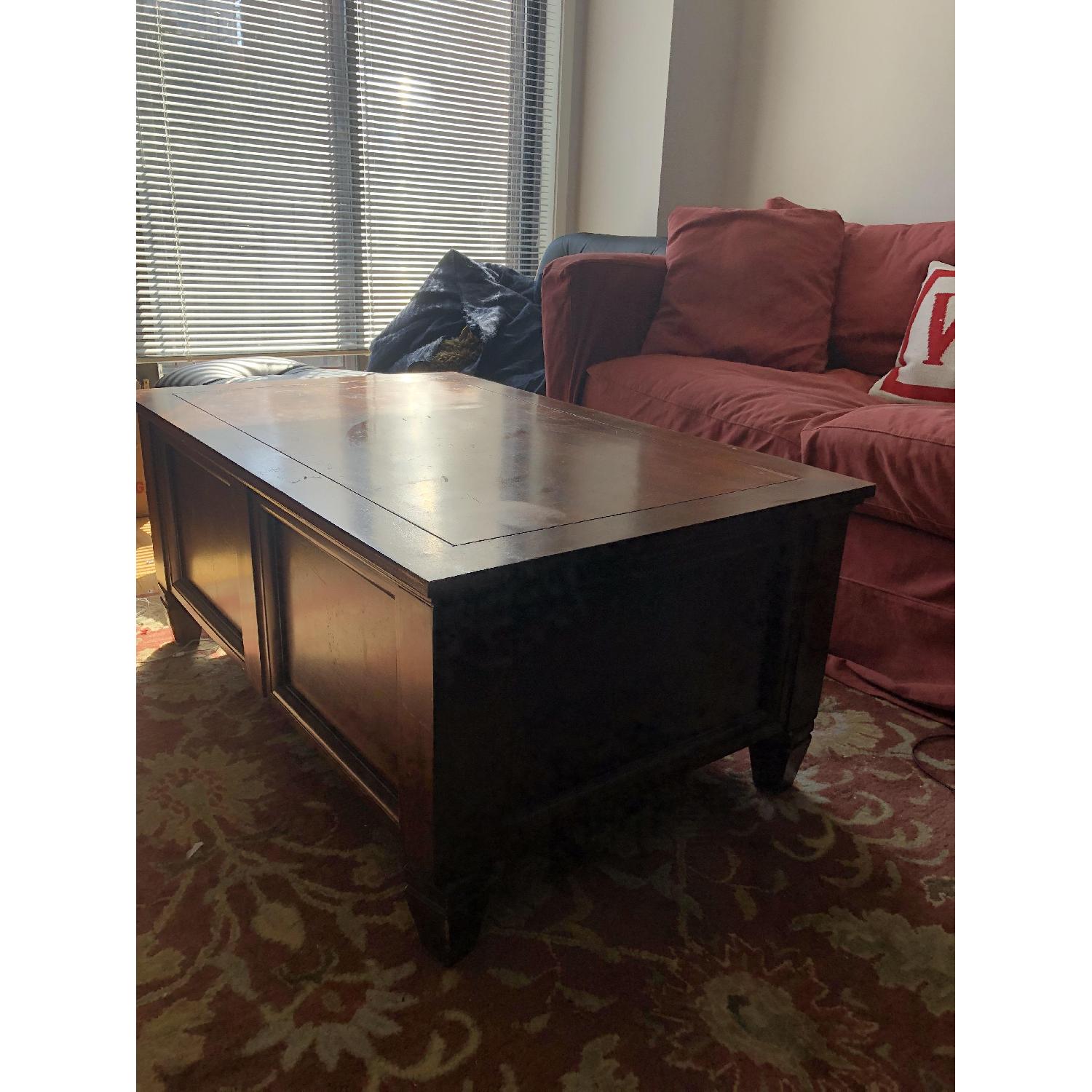 Pottery Barn Coffee Table w/ Storage AptDeco