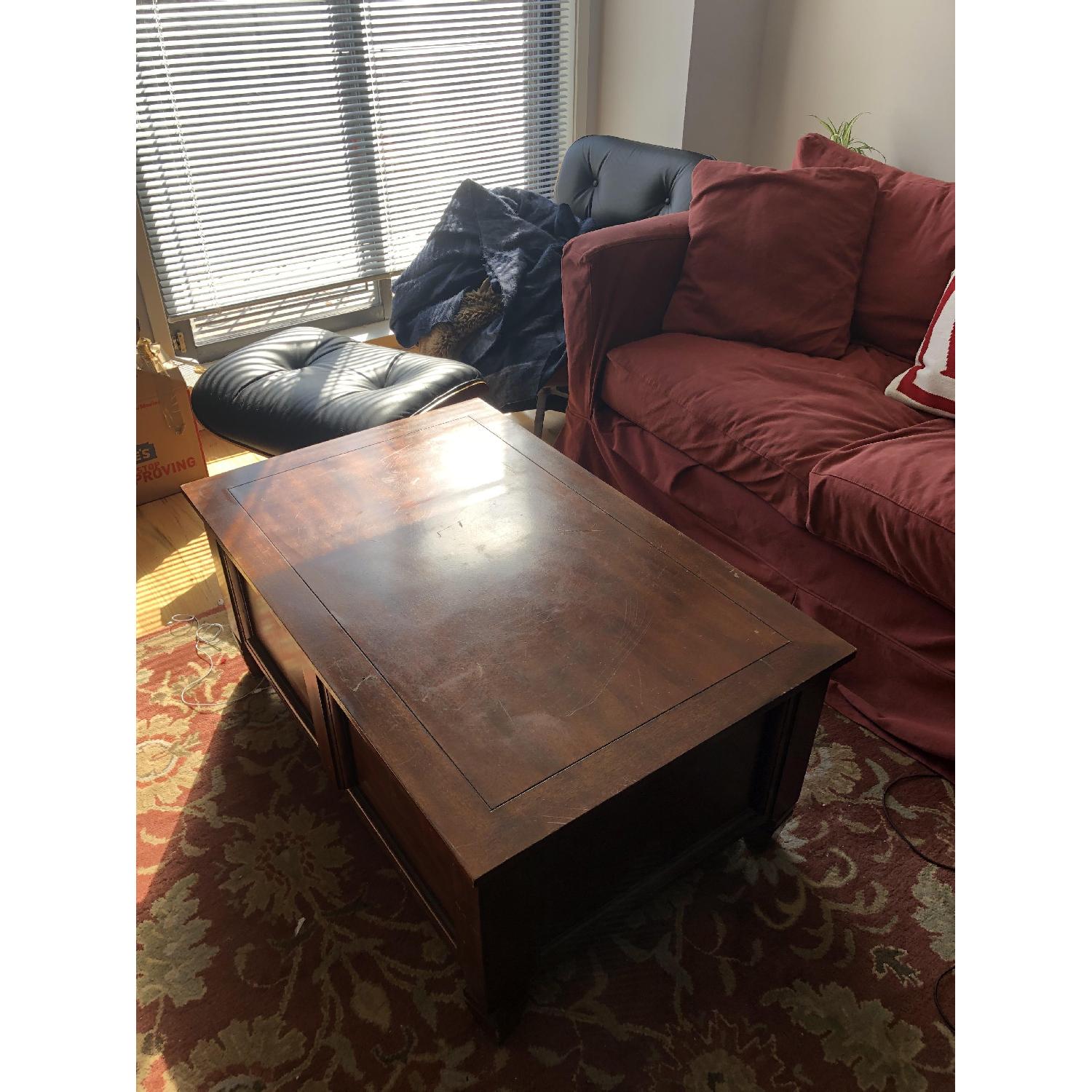 Pottery Barn Coffee Table w/ Storage - image-2