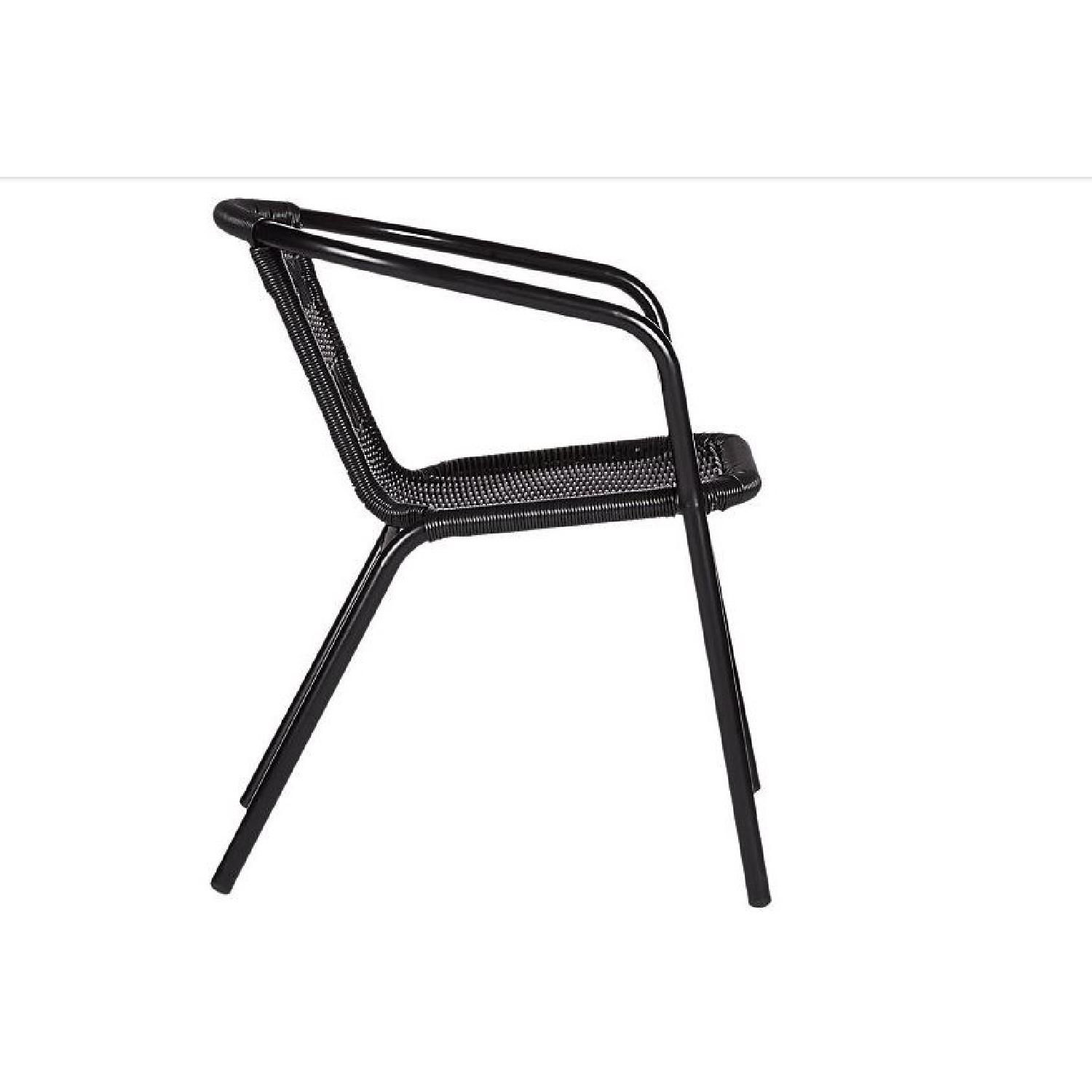 CB2 Rex Black Open Weave Chair - image-2