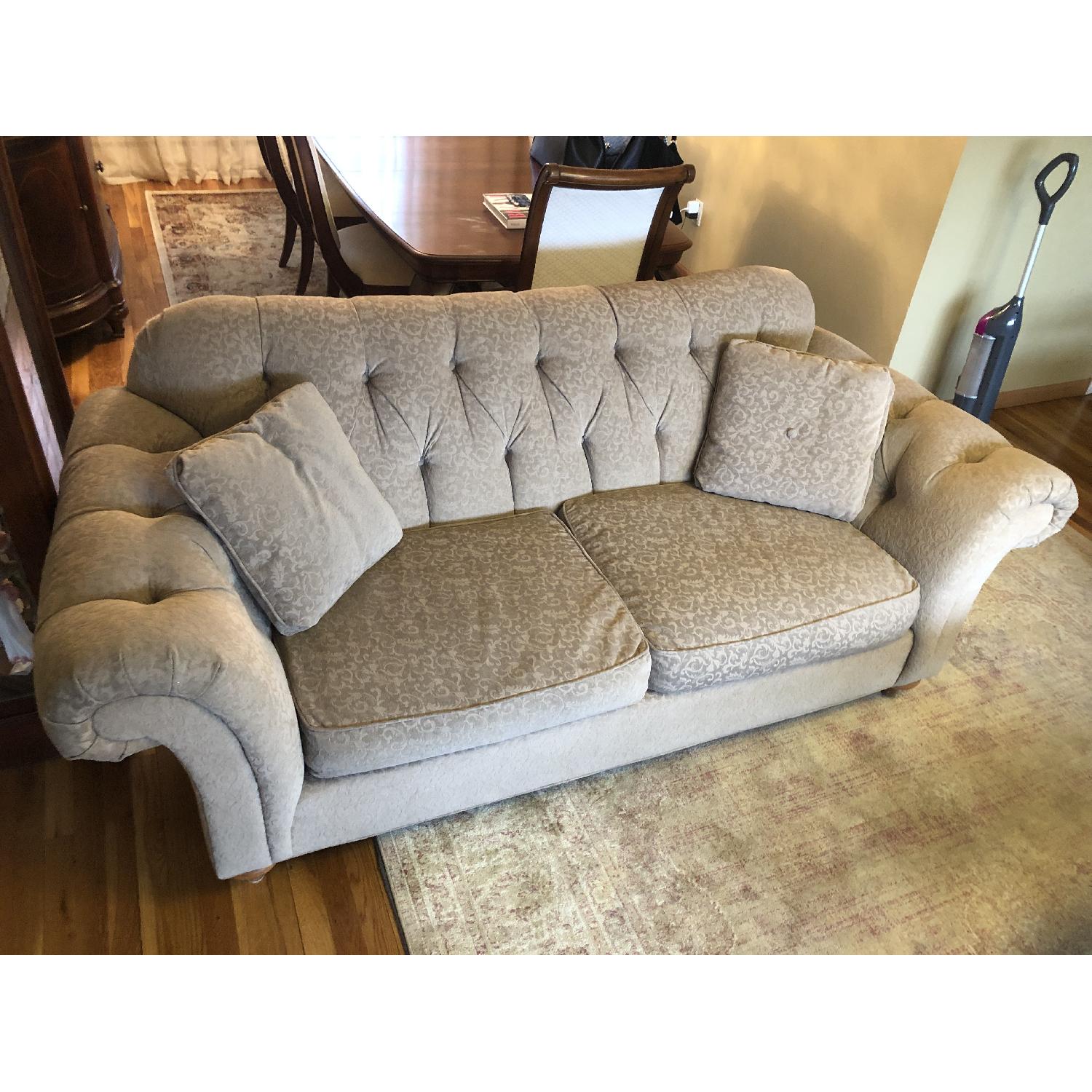 Ethan Allen Tufted Sofa AptDeco