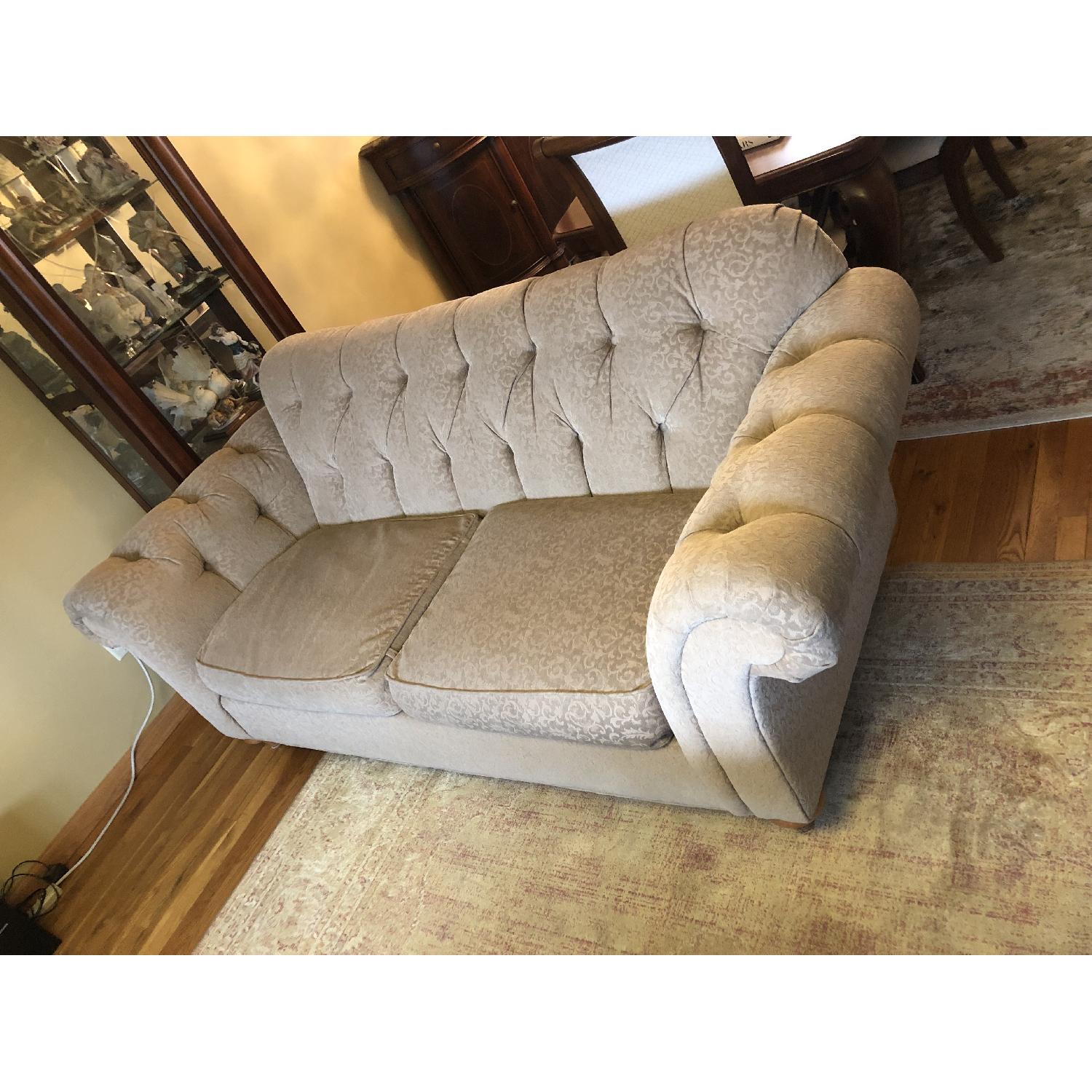 Ethan Allen Tufted Sofa AptDeco