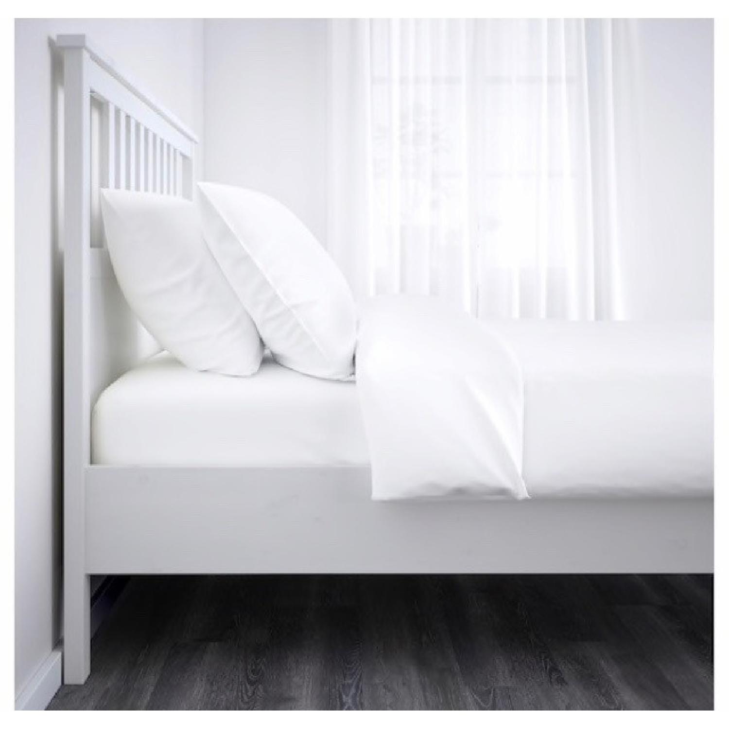 Ikea Hemnes White Queen Bed Frame - image-1
