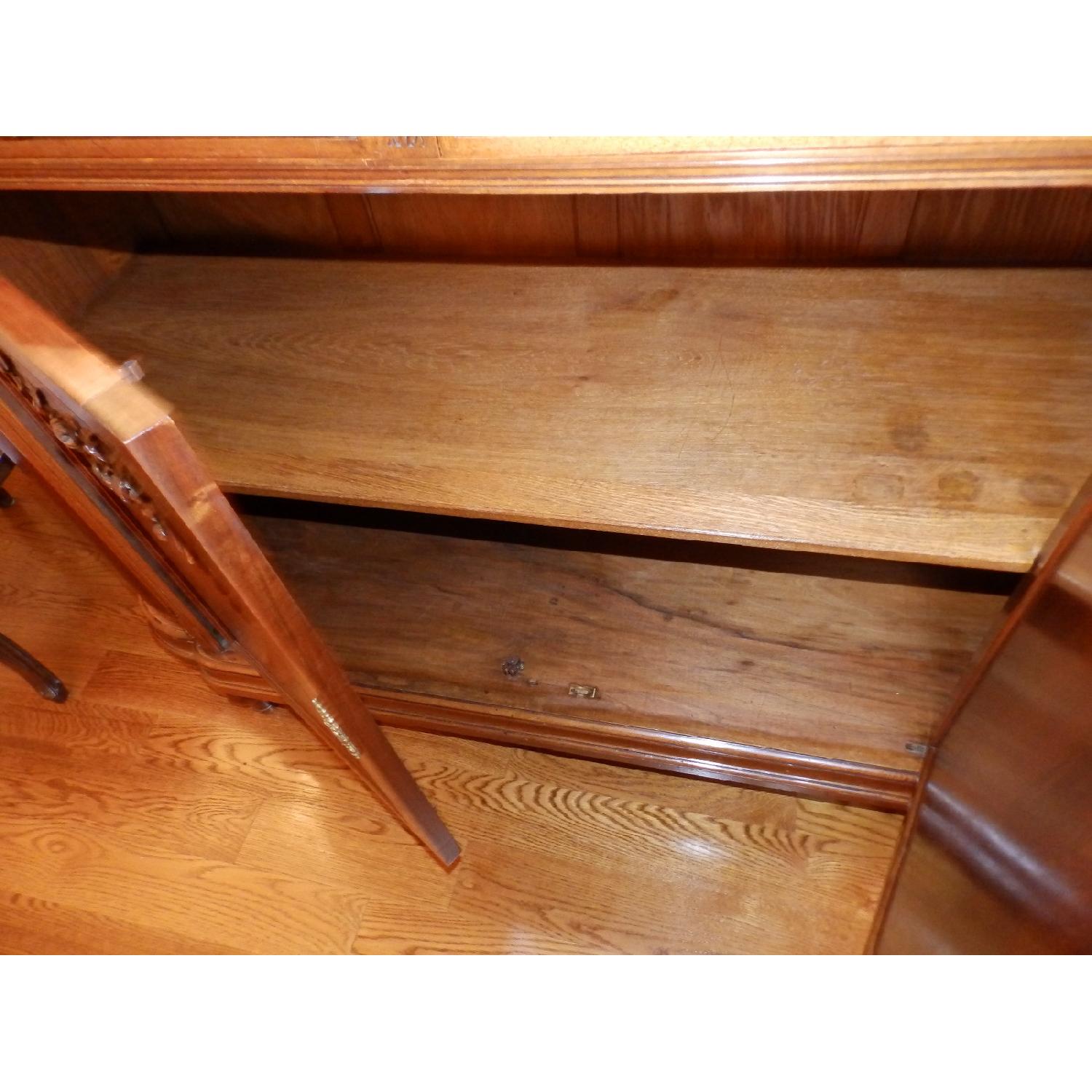 Antique French Marble Top Carved Buffet/Sideboard w/ Hutch - image-10