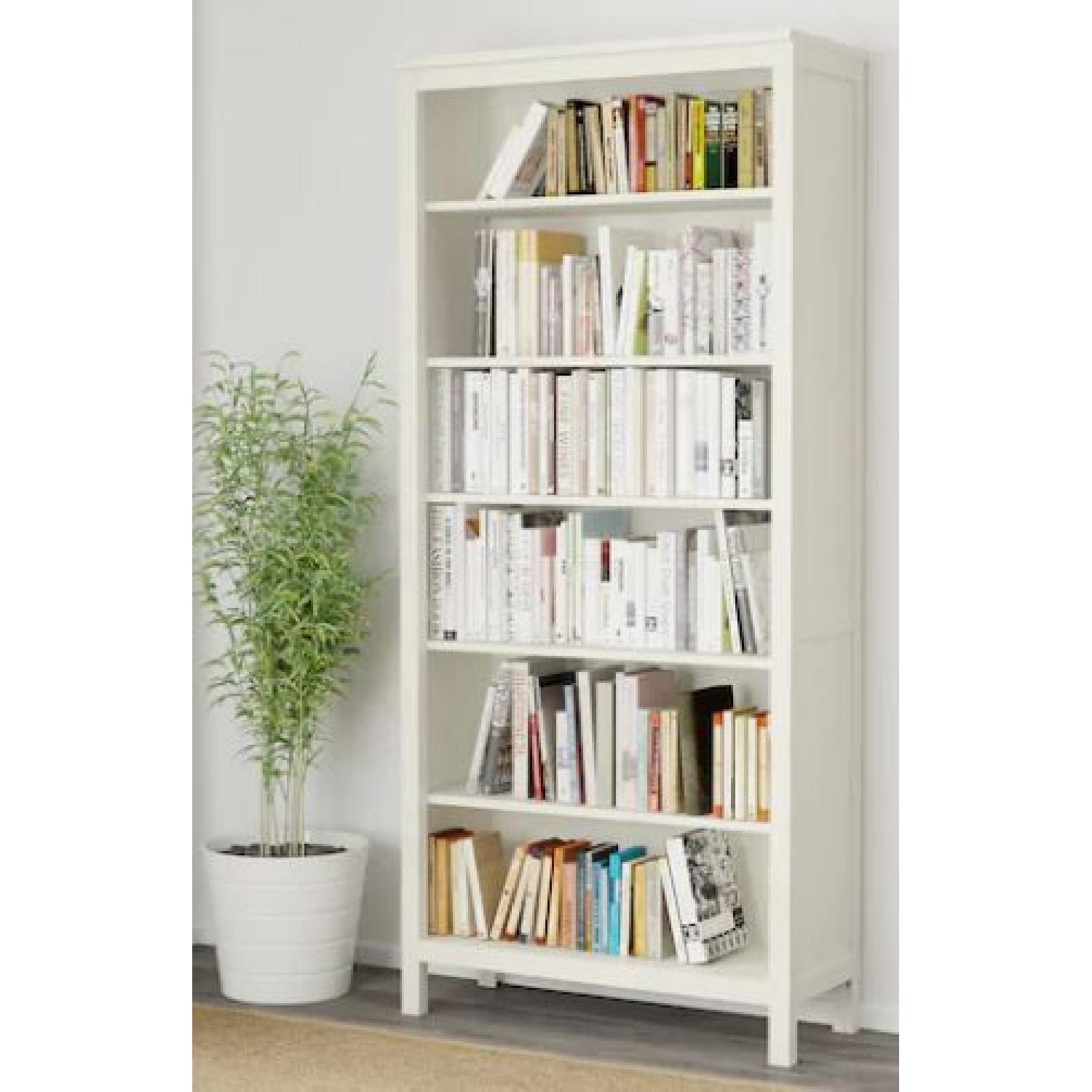 Ikea Hemnes White Wood Bookcase - image-2