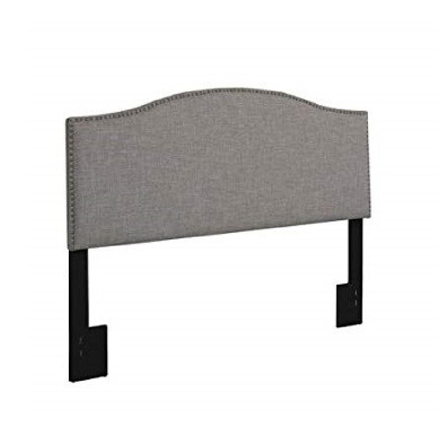 Better Homes and Gardens Gray Upholstered Headboard AptDeco