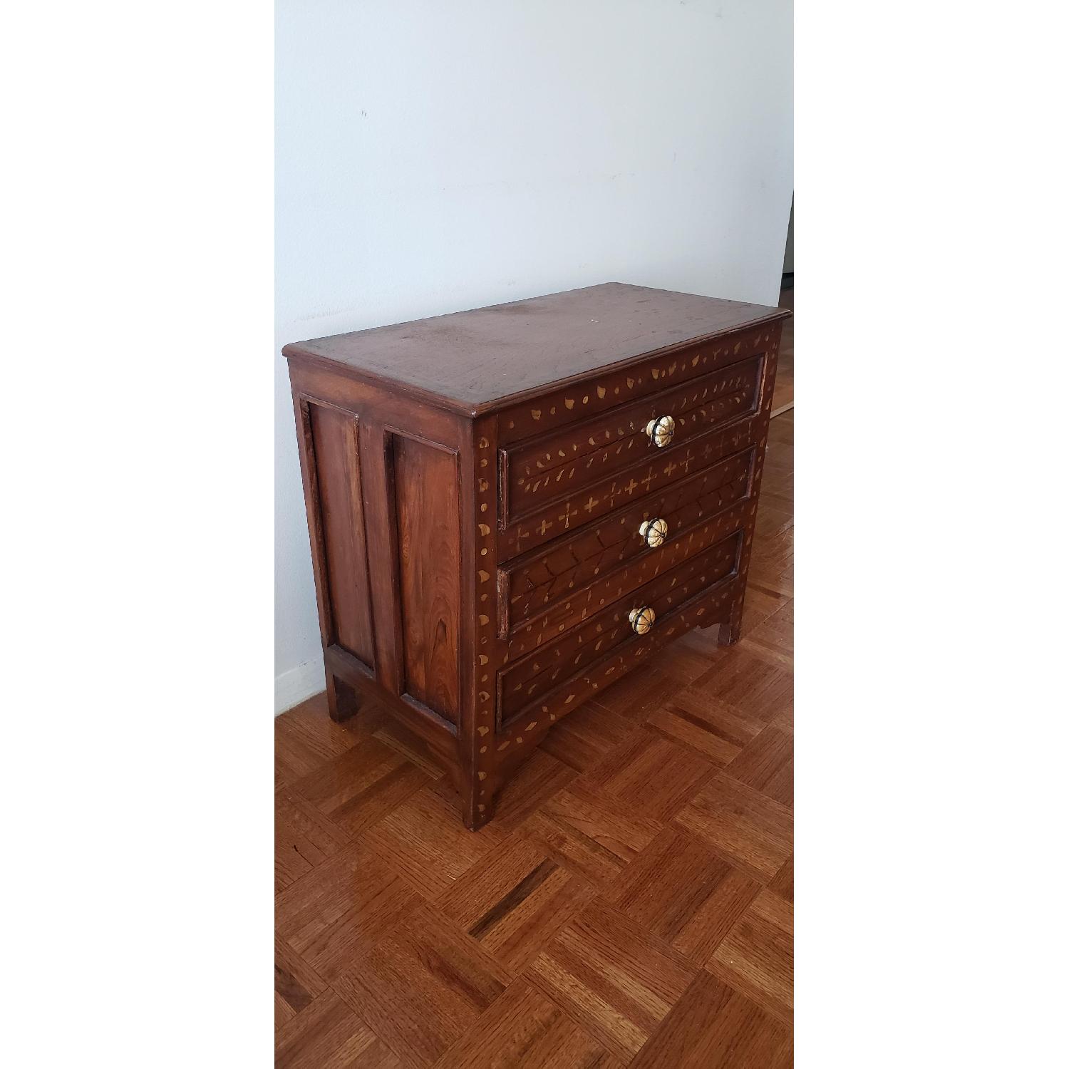 Solid Wood 3-Drawer End Table - image-2