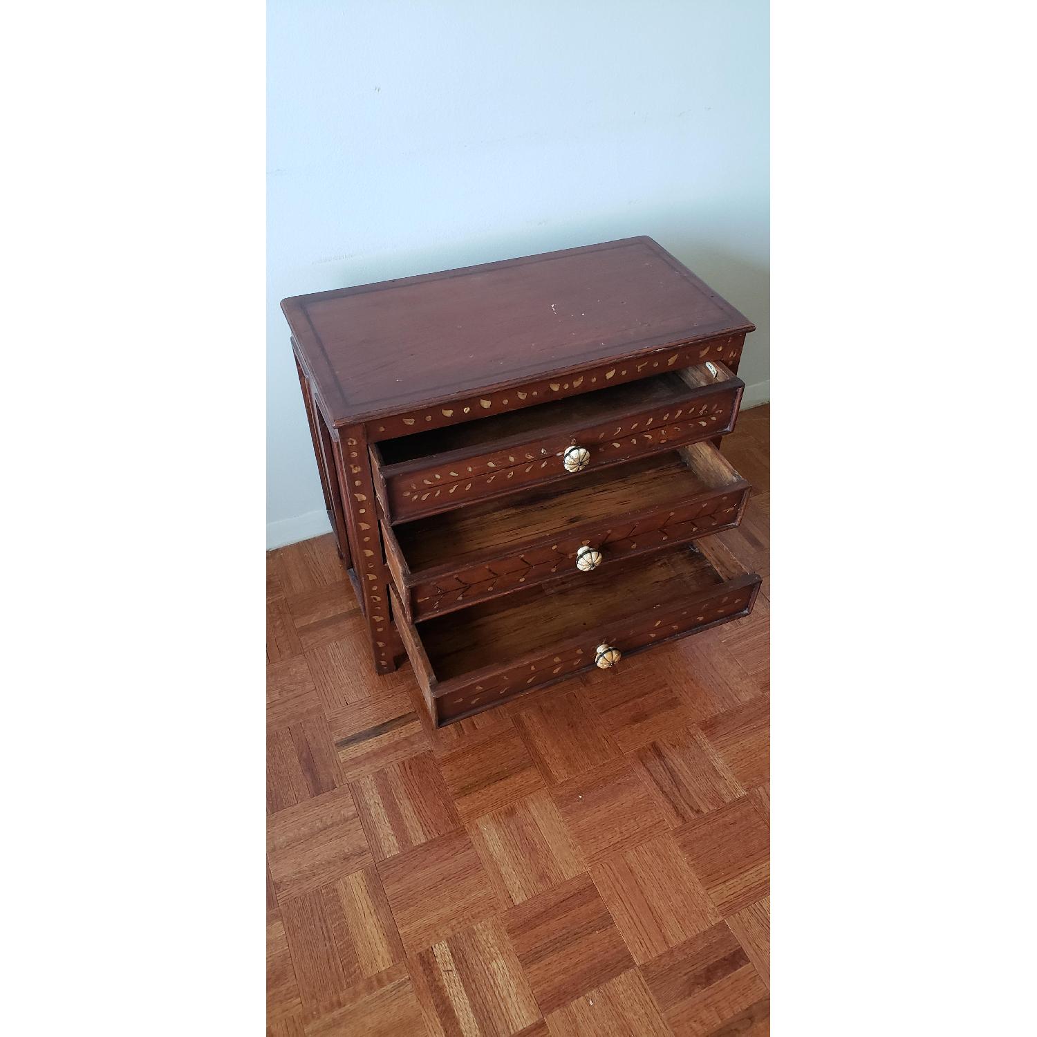 Solid Wood 3-Drawer End Table - image-3