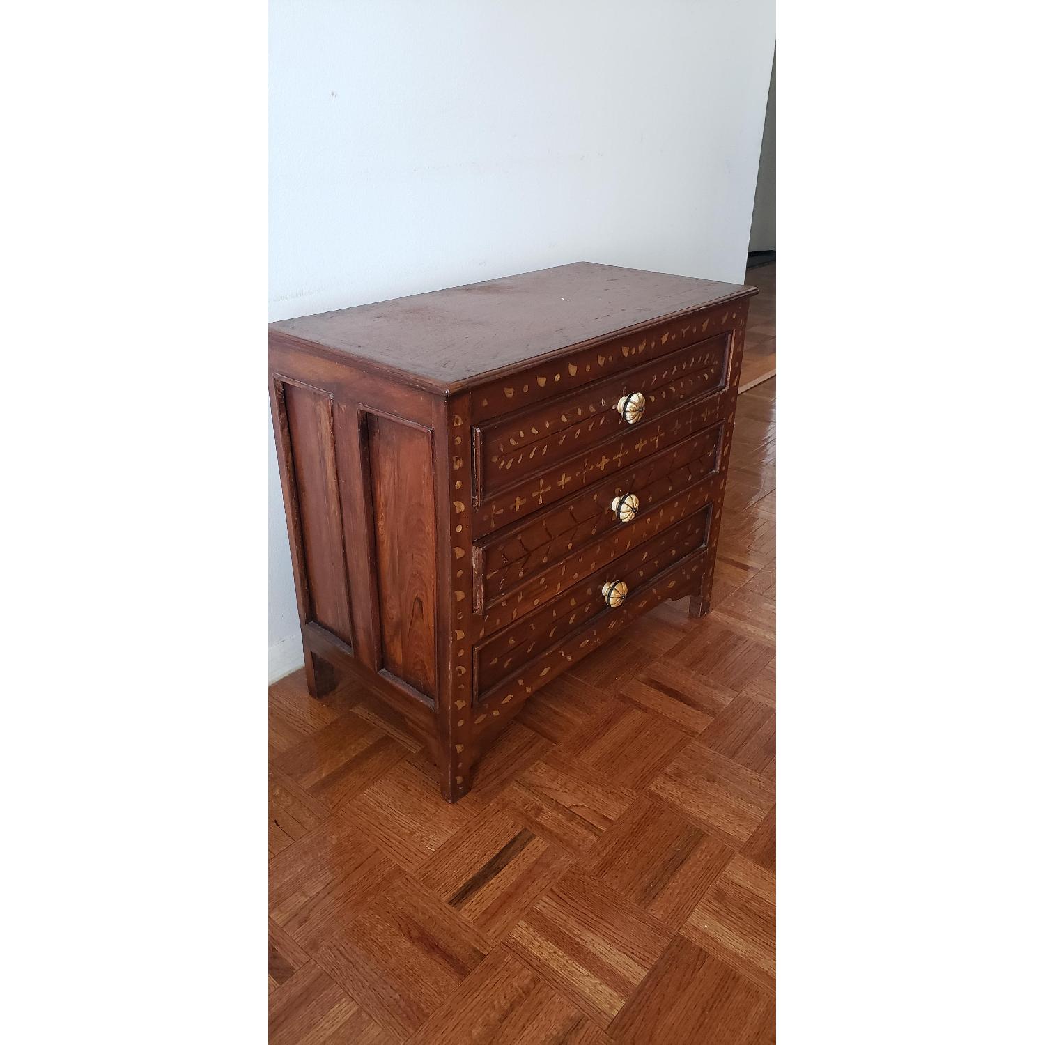 Solid Wood 3-Drawer End Table - image-4