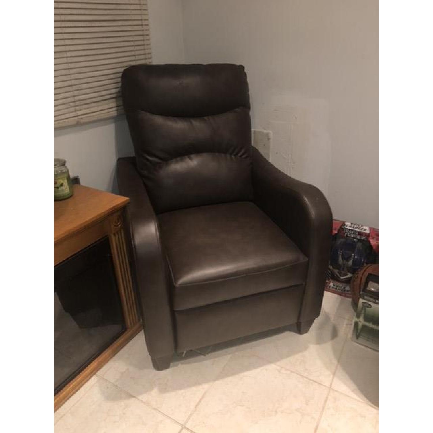 Jennifer Convertibles Leather Sleeper Sofa & Chair AptDeco