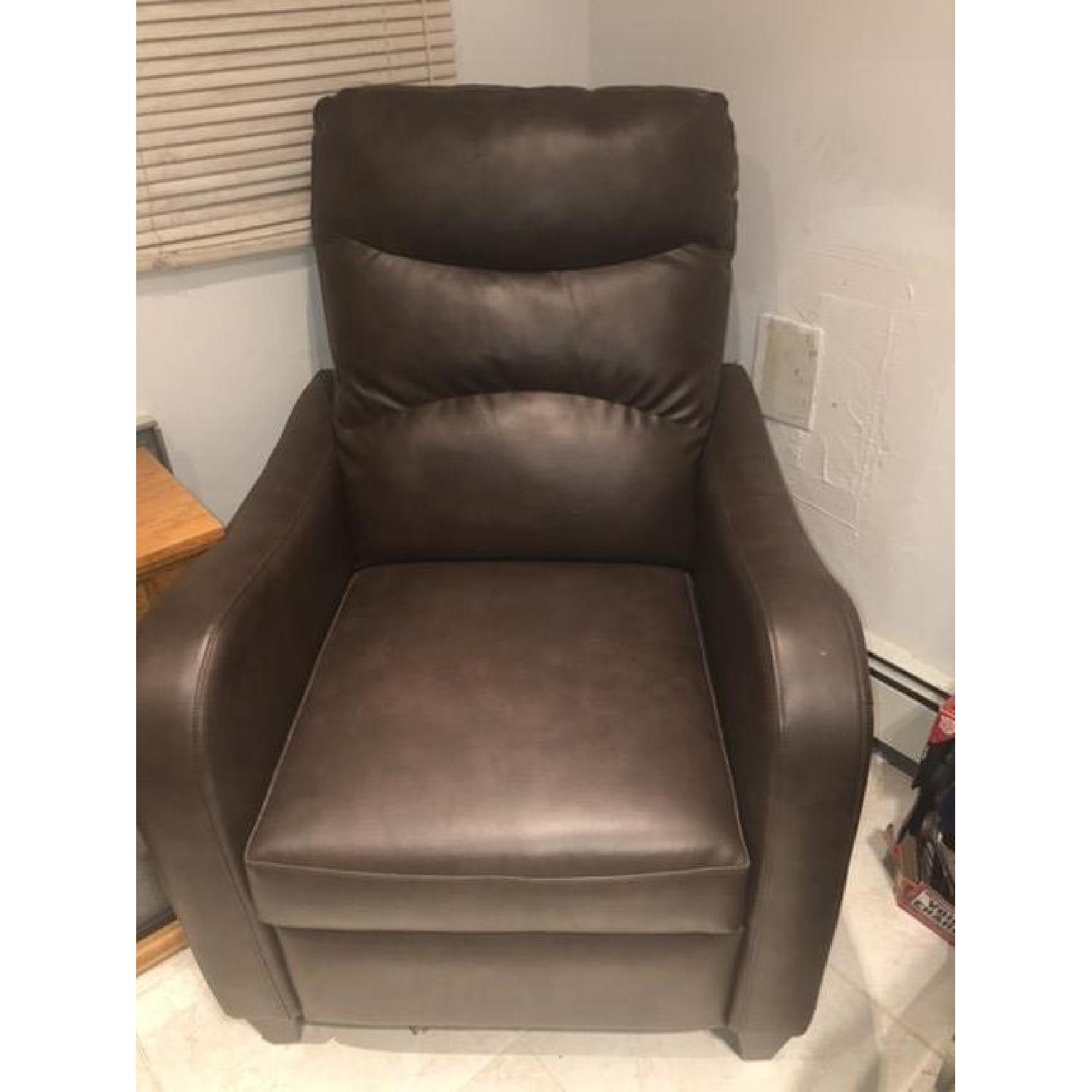 Jennifer Convertibles Leather Sleeper Sofa & Chair AptDeco