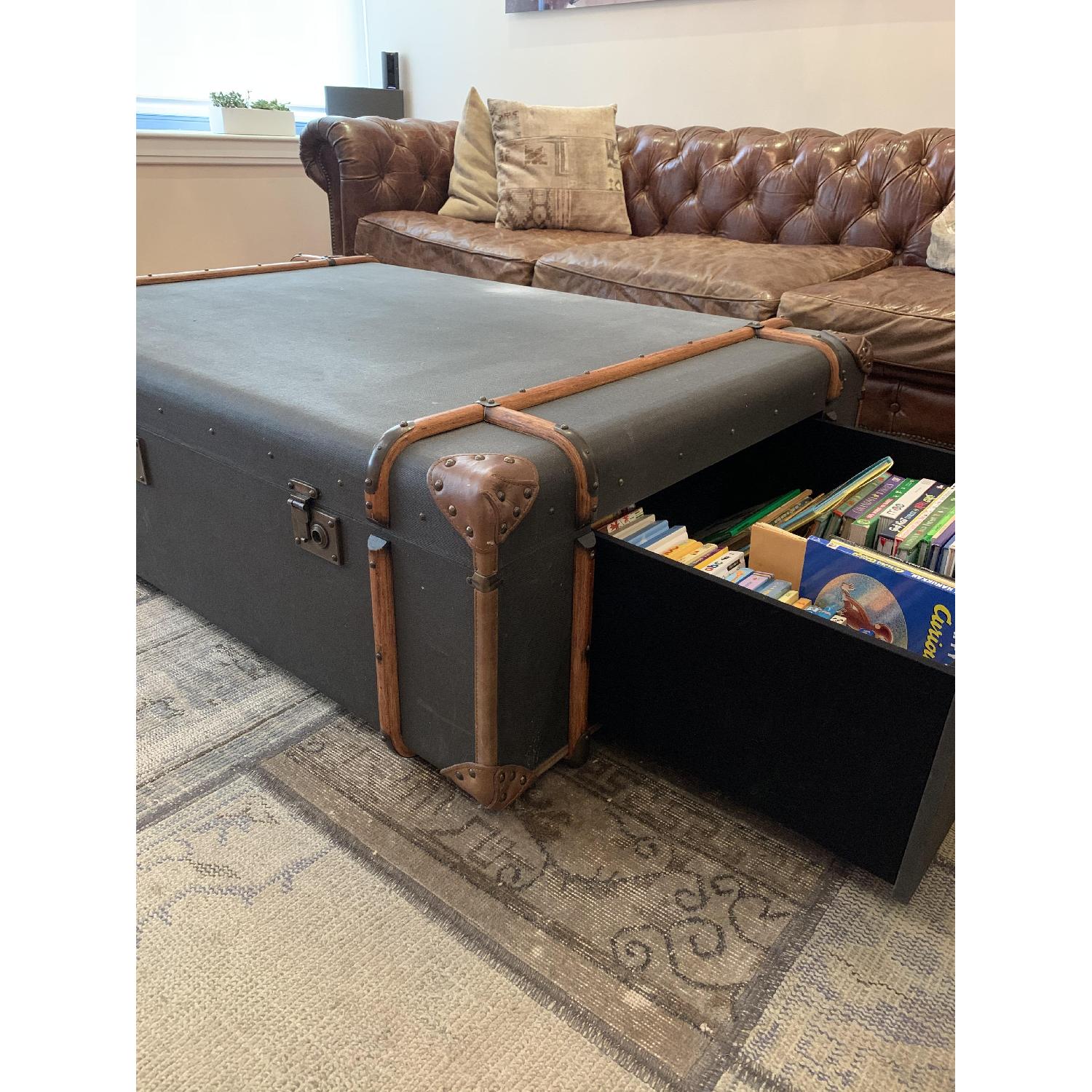 Restoration Hardware Trunk Coffee Table w/ Storage AptDeco