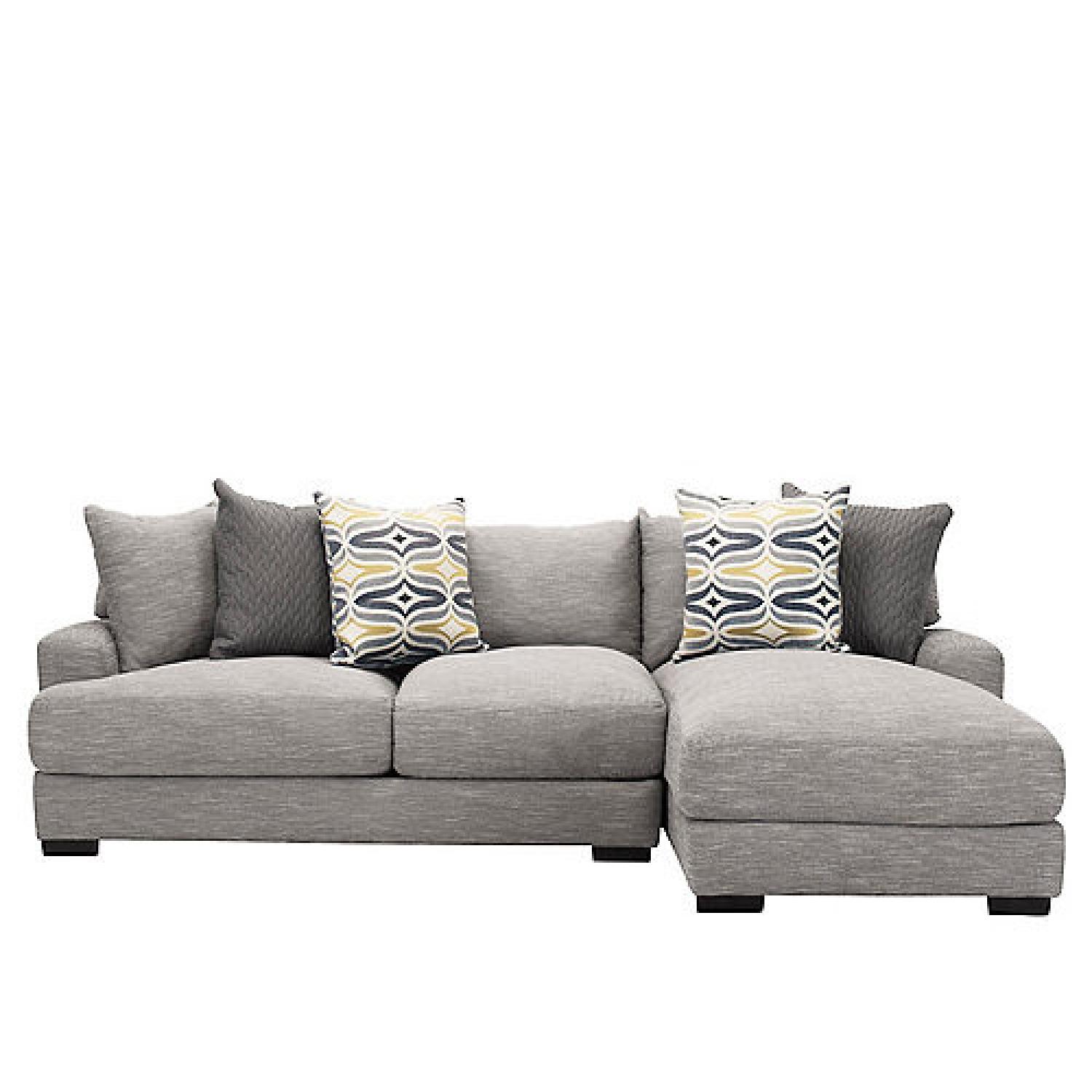 Raymour & Flanigan 2 Piece Sectional Sofa - AptDeco