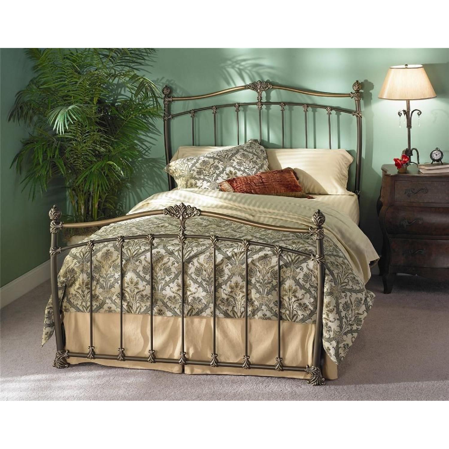 Wesley Allen Merrick Wrought Iron Queen Bed AptDeco