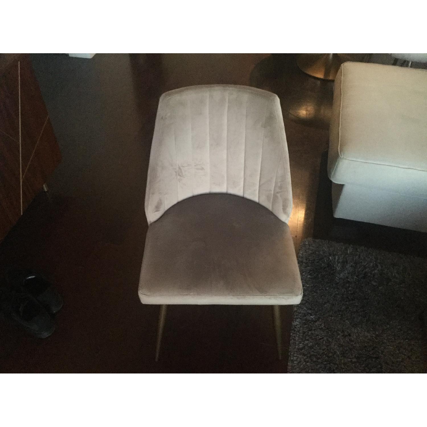 Light Grey Upholstered Dining Chairs AptDeco