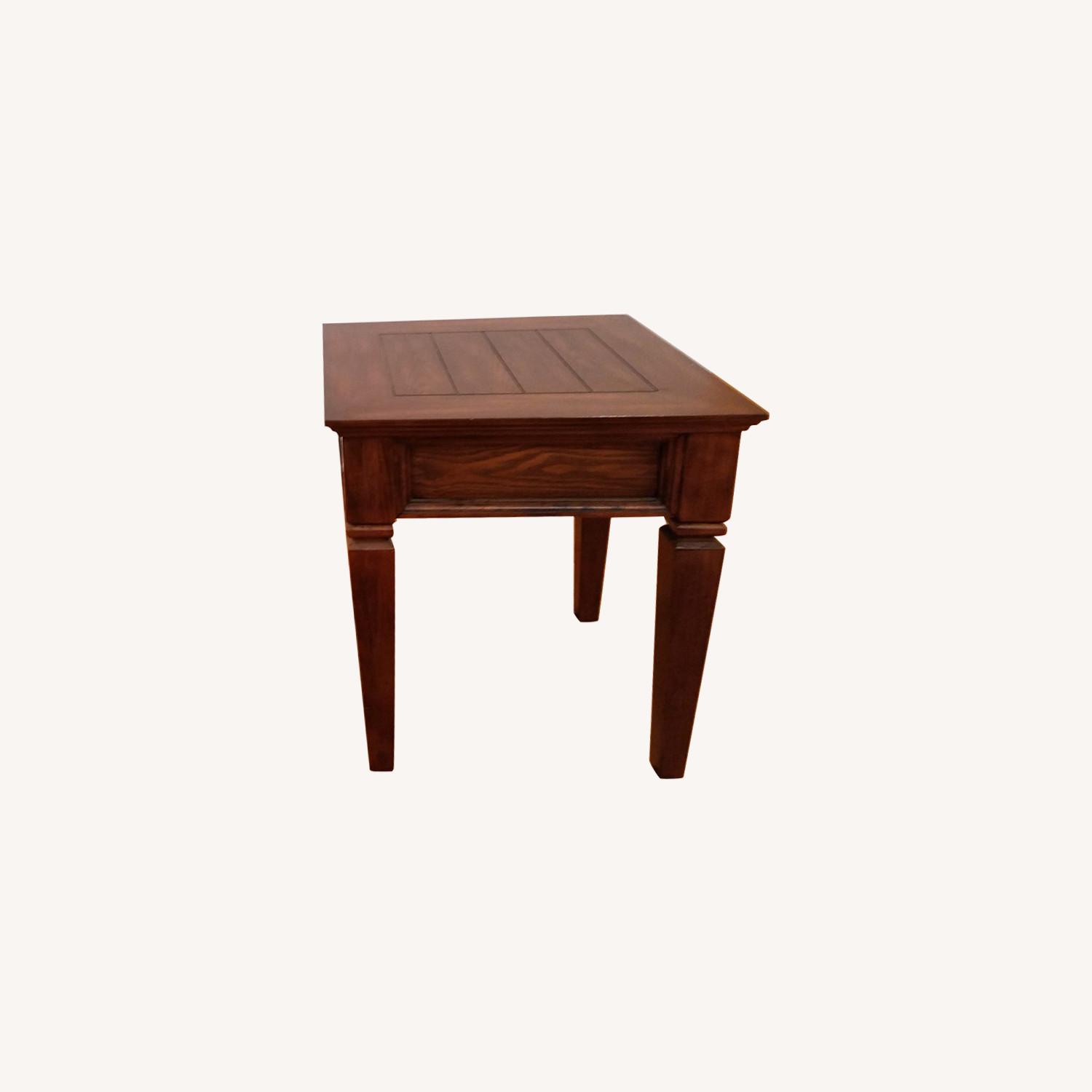 Brown Wood Side Tables AptDeco