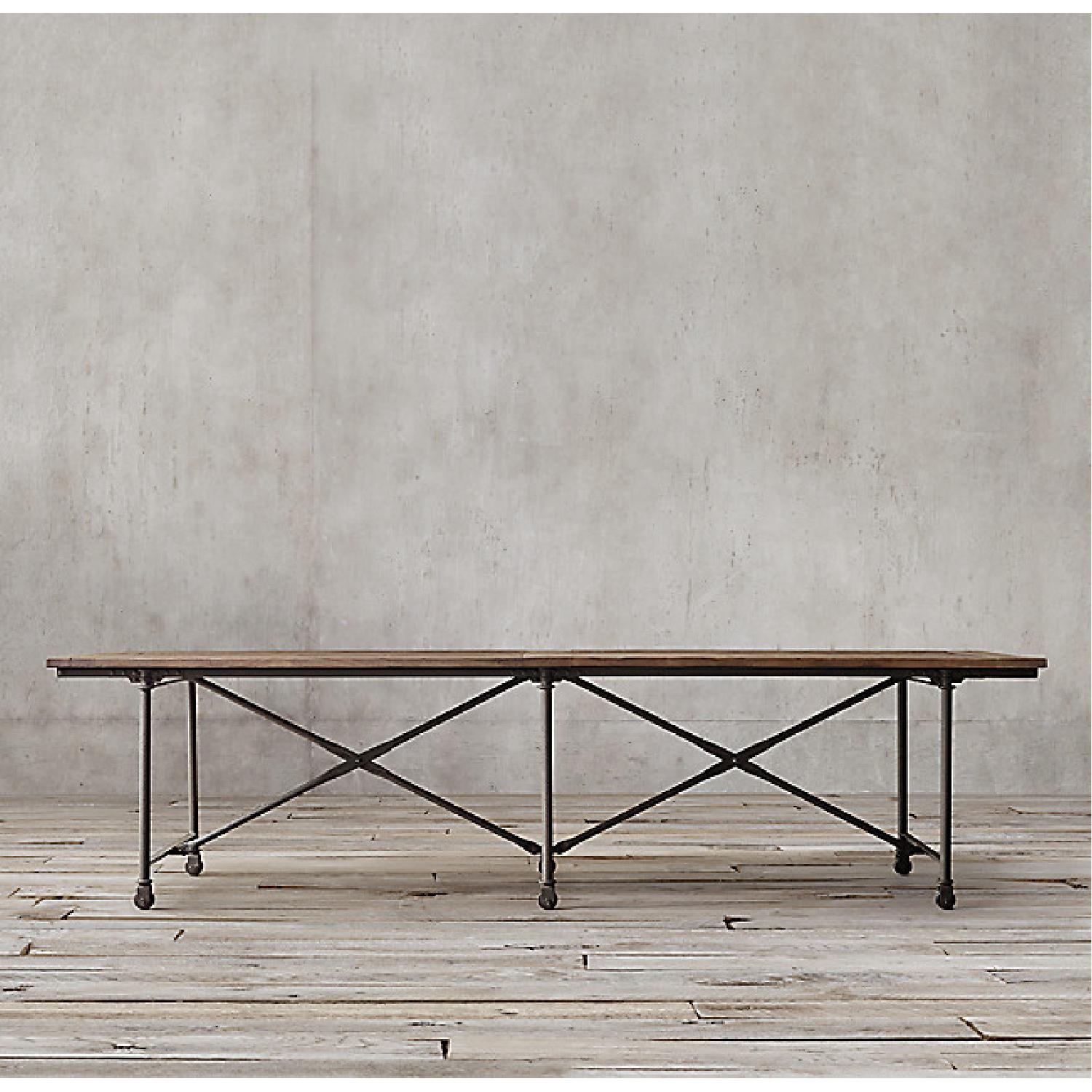 Restoration Hardware Flatiron Rectangular Dining Table - image-3