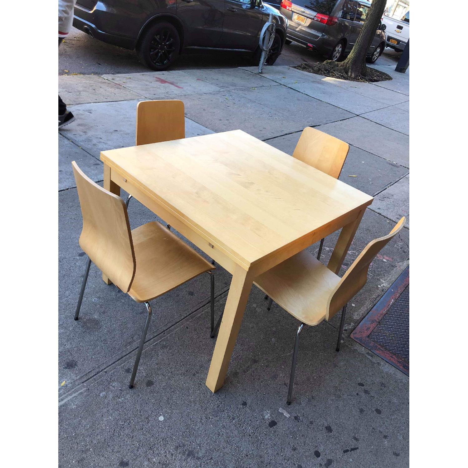 Ikea Gilbert Expandable Table w/ 4 Chairs AptDeco