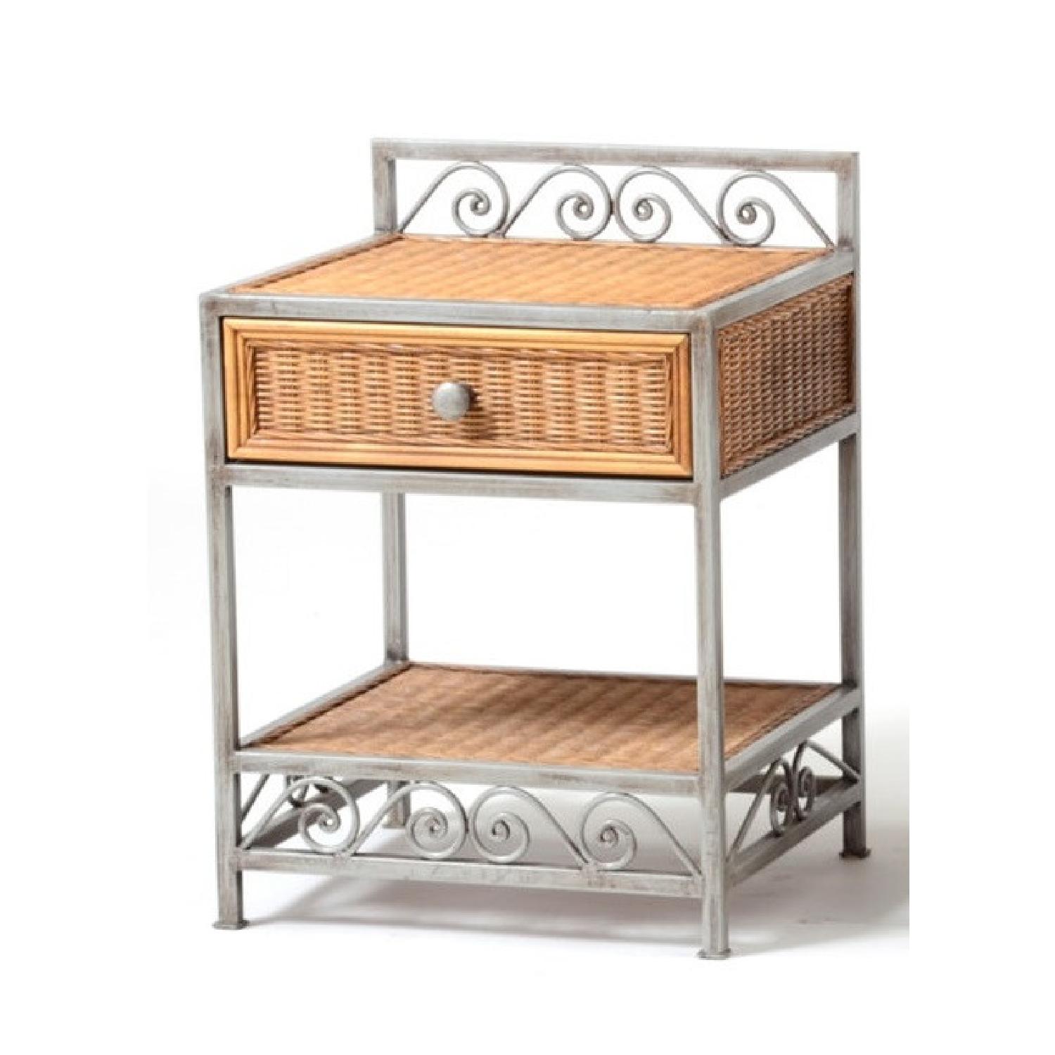 Pier 1 Wicker Nightstands AptDeco