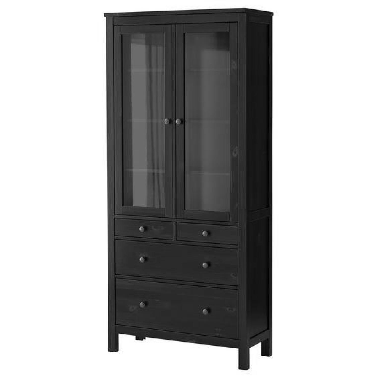 Ikea Hemnes Black Storage Cabinet - image-0