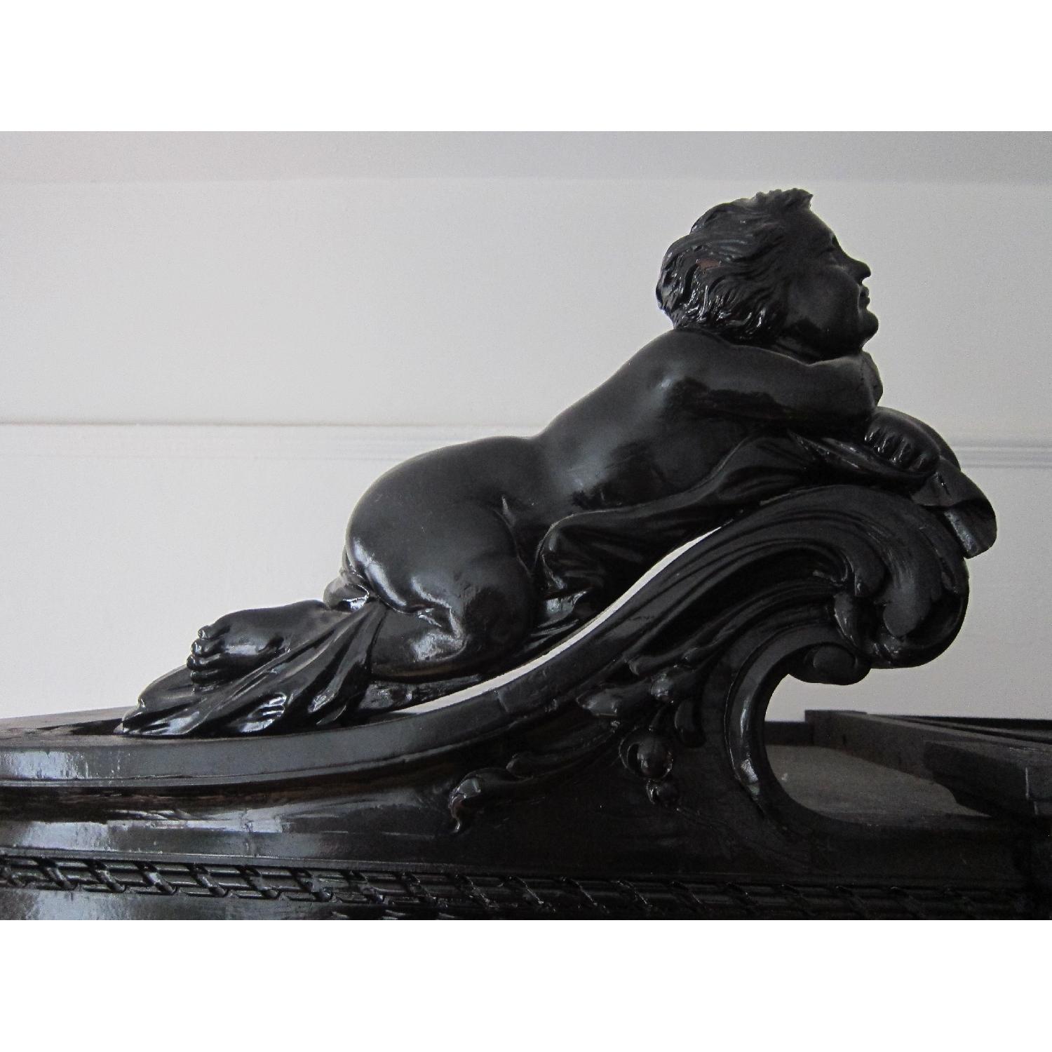 Louis XV French Black Lacquer Armoire/Wardrobe - image-6