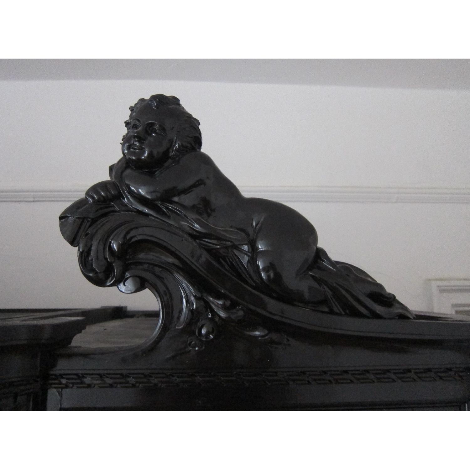Louis XV French Black Lacquer Armoire/Wardrobe - image-10